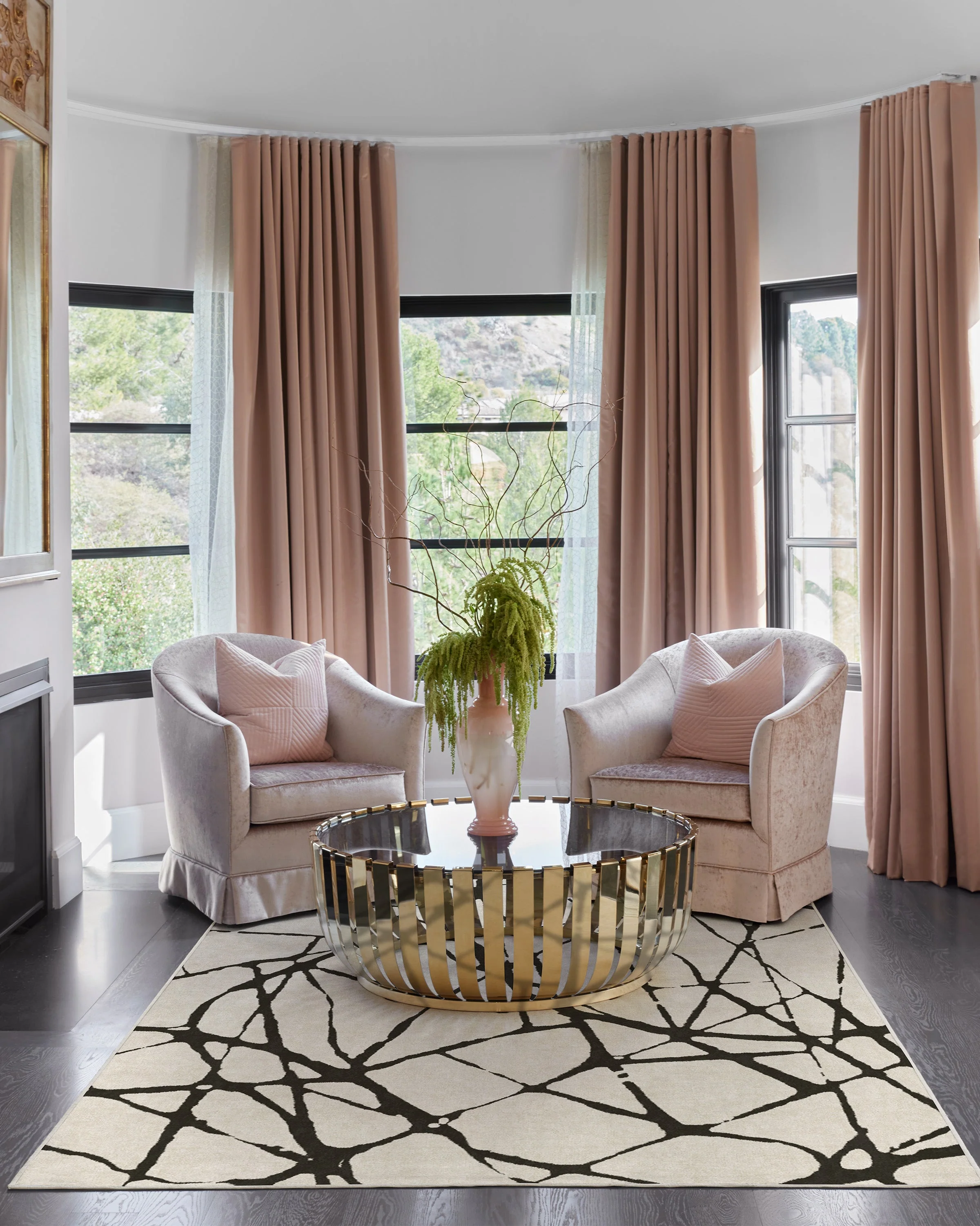 Marion Black & Ivory Rug by Nina Takesh