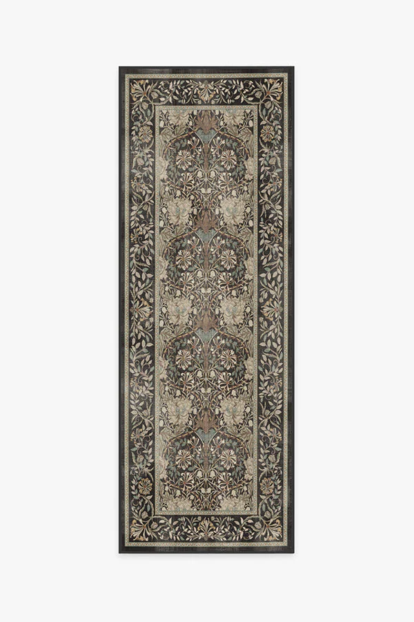 Honeysuckle & Tulip Dark Wood Rug by Morris & Co.