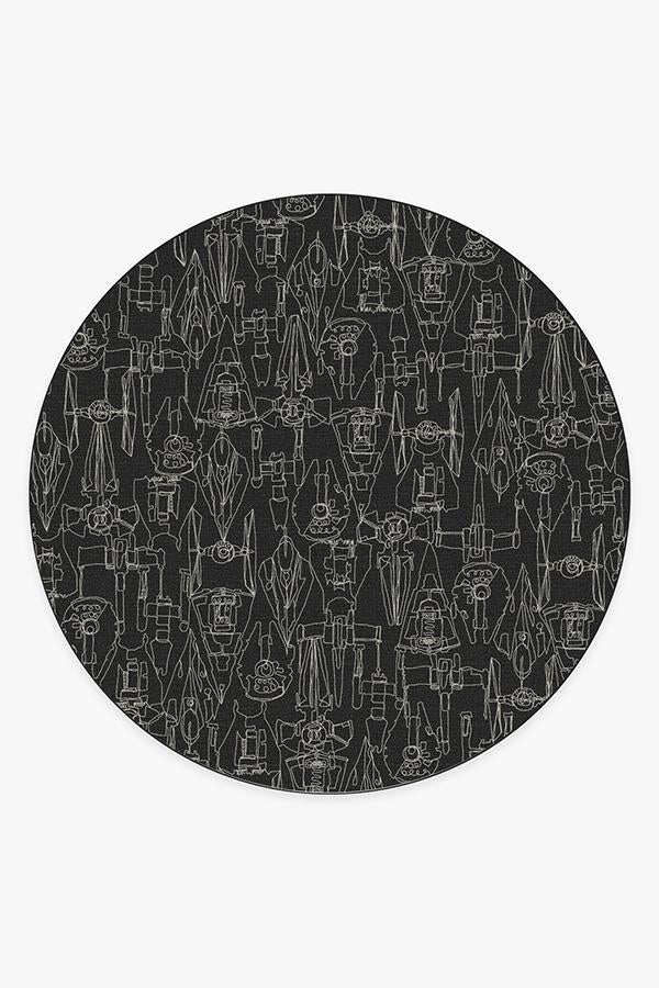 Star Wars Armada Black Flatwoven Rug