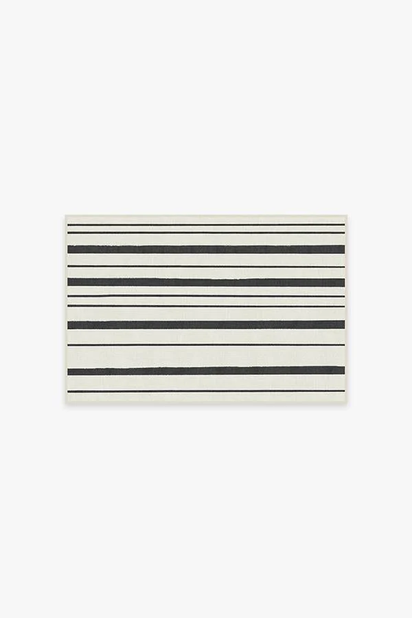 Hudson Stripe Black Rug