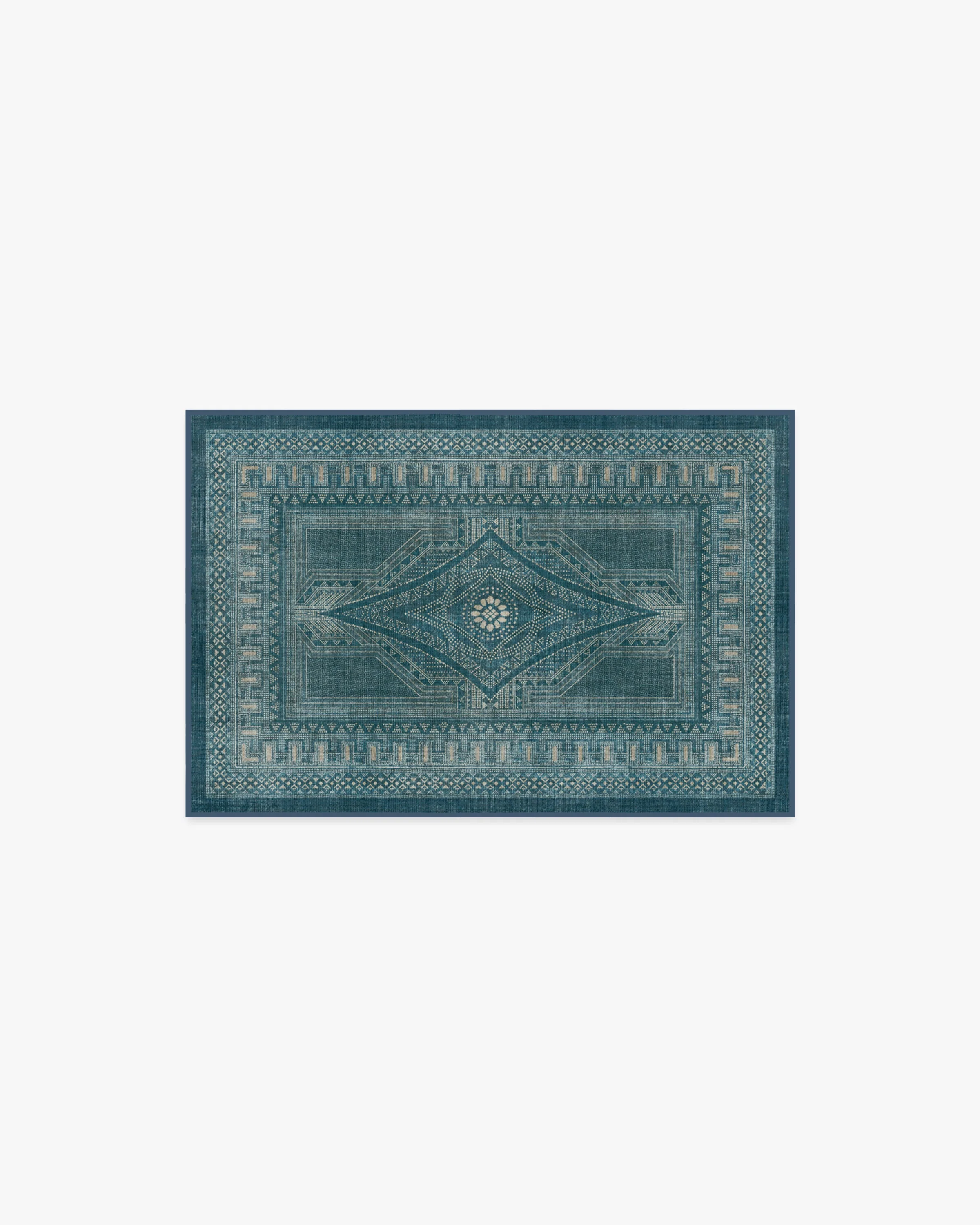 Nomad Blue Flatwoven Rug by Martyn Lawrence Bullard