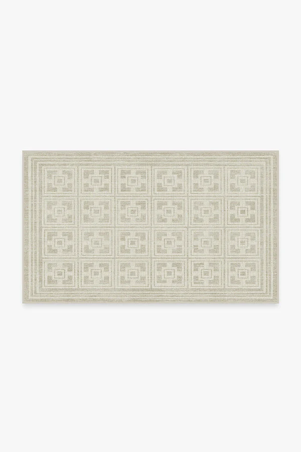 Palm Springs Ivory Stone Rug by Gray Malin