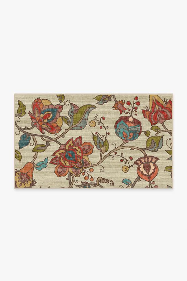 Frida Floral Natural Rug