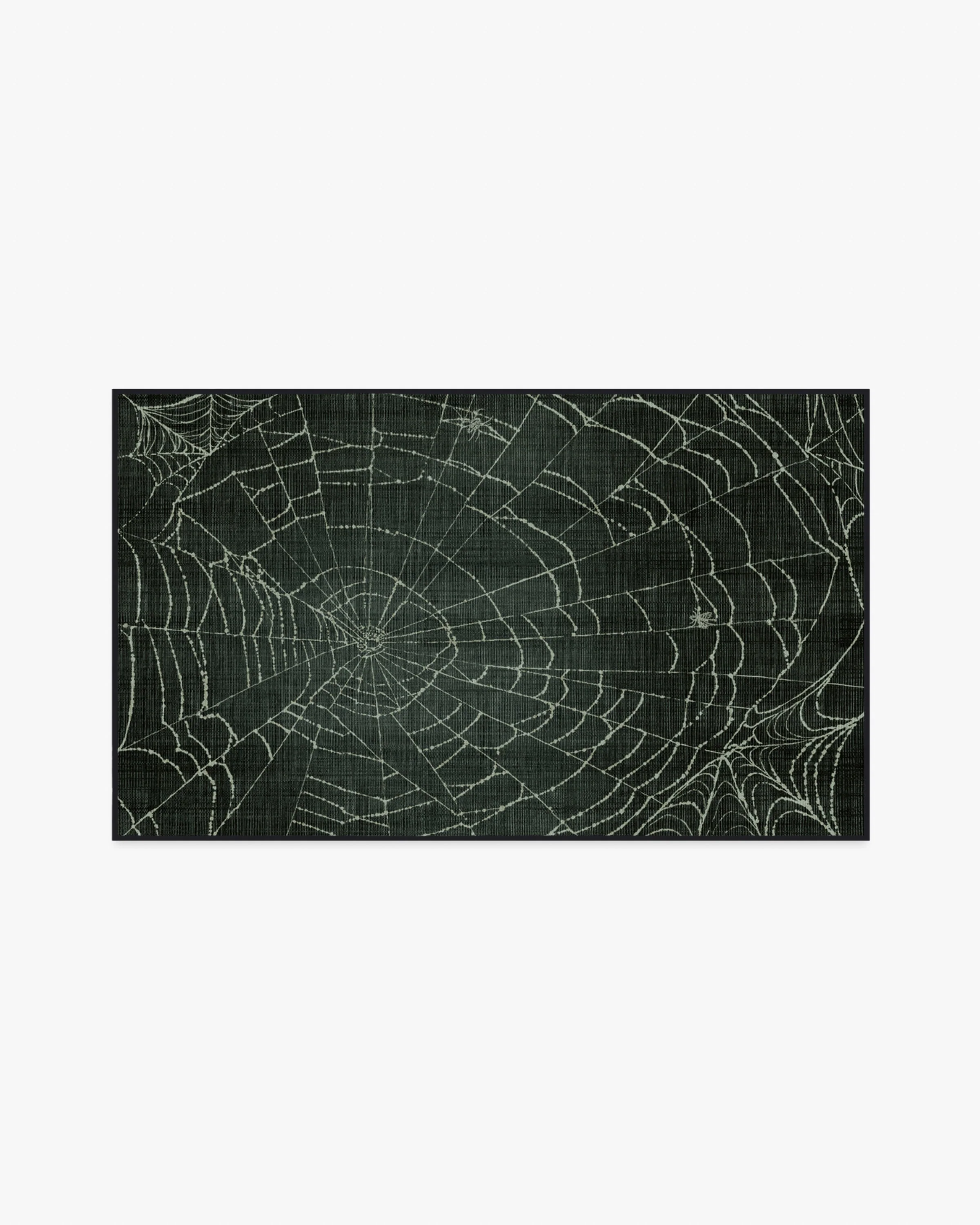 Web Soft Black Flatwoven Rug