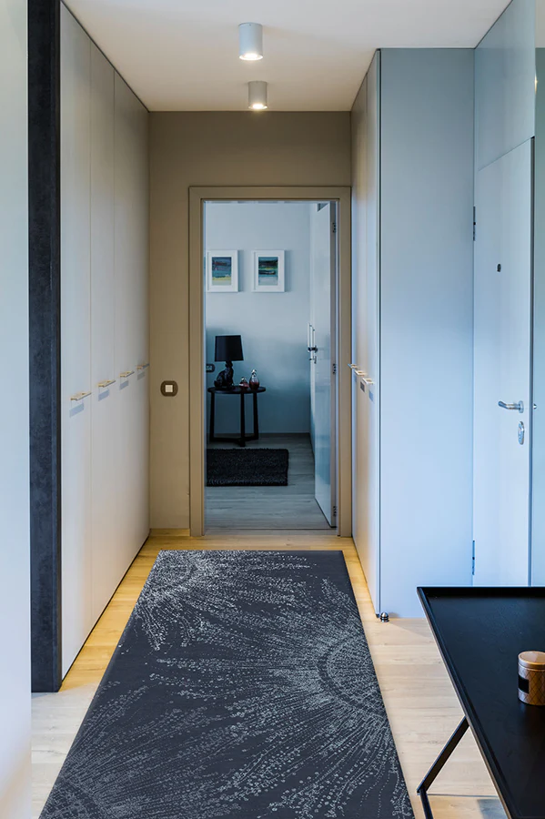 Jellyfish Bloom Navy Flatwoven Rug