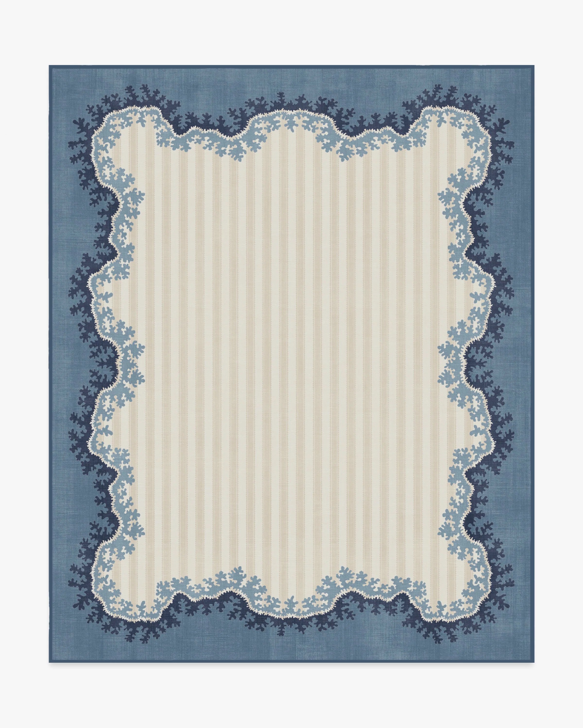 Oxbow Indigo Flatwoven Rug by Sanderson
