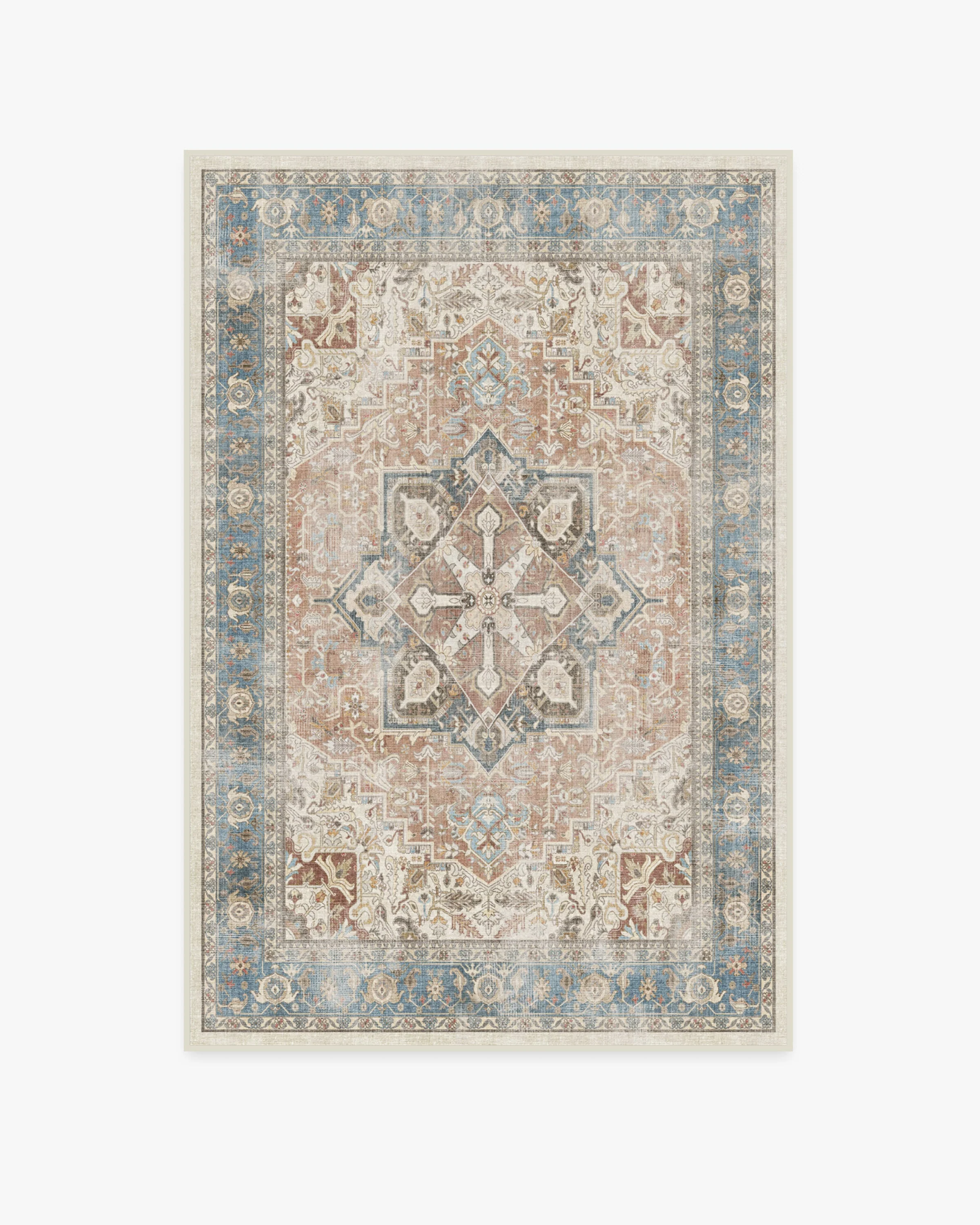 Kamran Coral Flatwoven Rug
