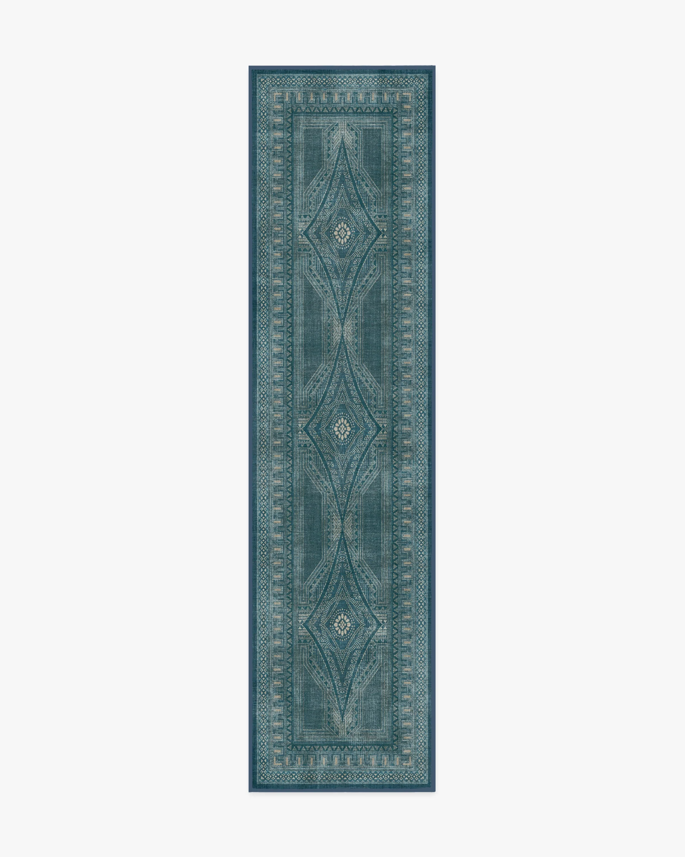 Nomad Blue Flatwoven Rug by Martyn Lawrence Bullard