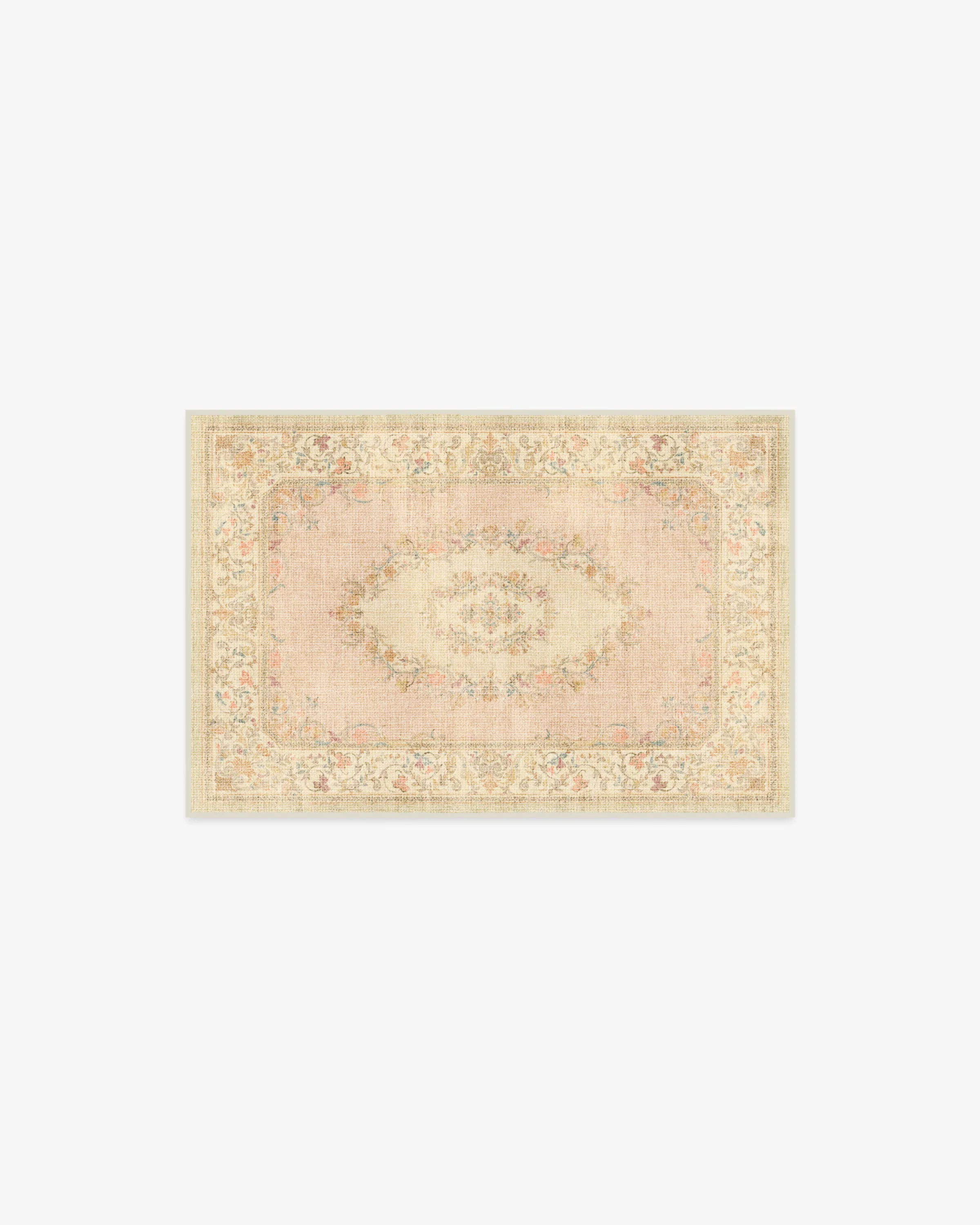Lady Whistledown Vintage Pink Rug by Bridgerton