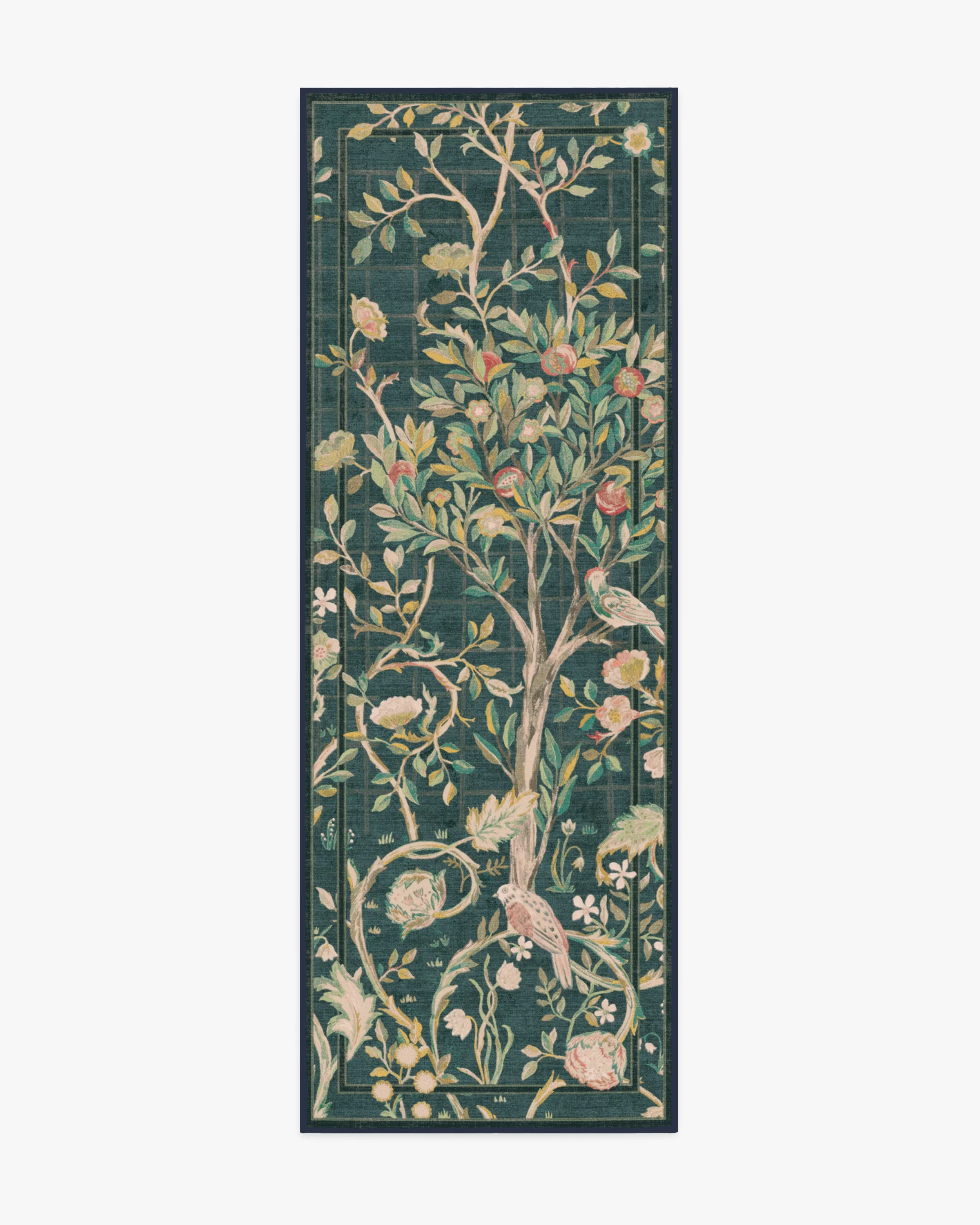 Melsetter Teal Green Flatwoven Rug by Morris & Co.