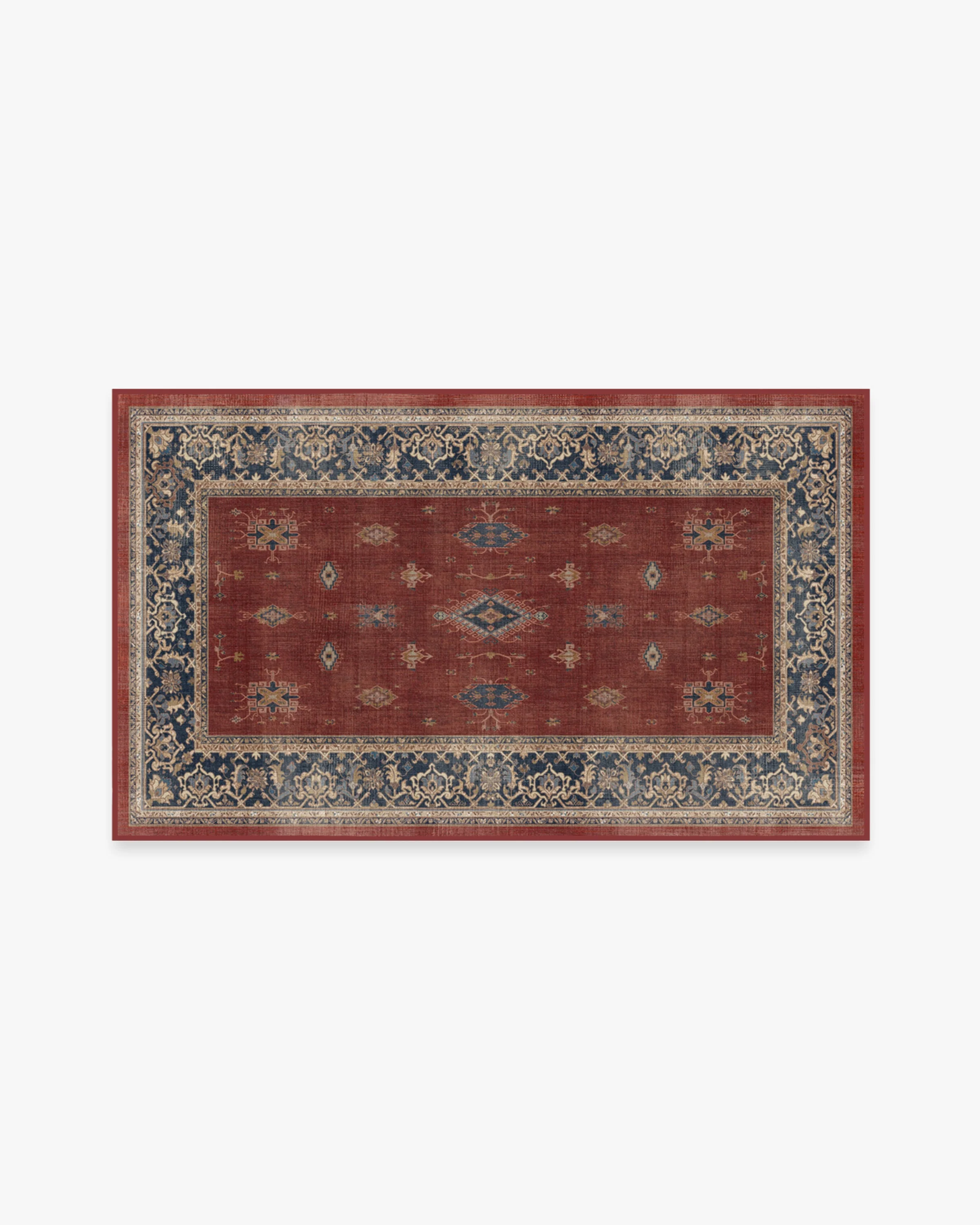 Verena Amber Red Flatwoven Rug