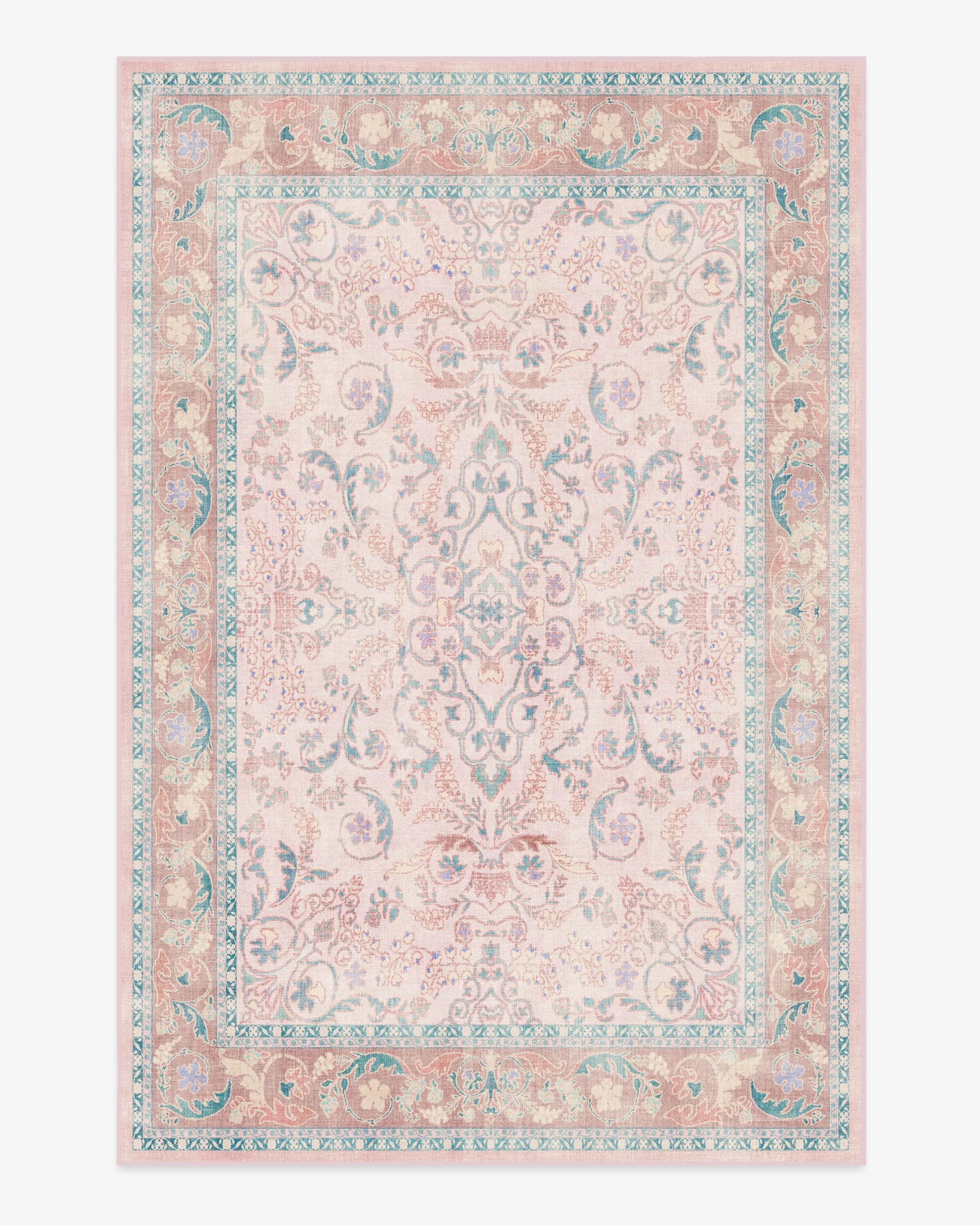Fit For A Queen Soft Rose Rug by Bridgerton