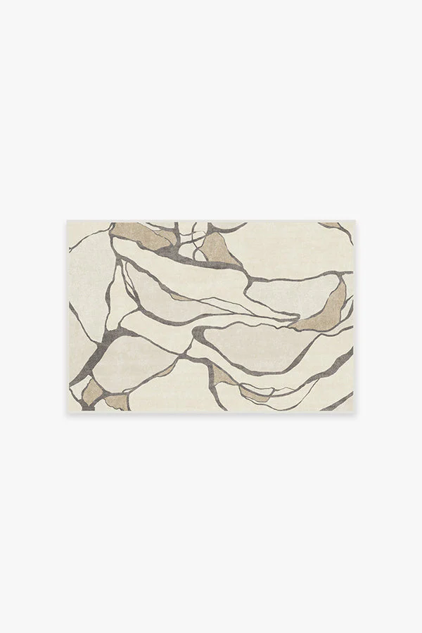 Aude Creme Flatwoven Rug by Nina Takesh