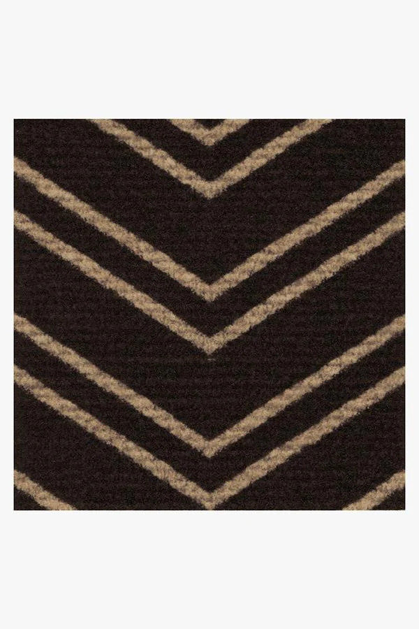 Chevron Black Doormat