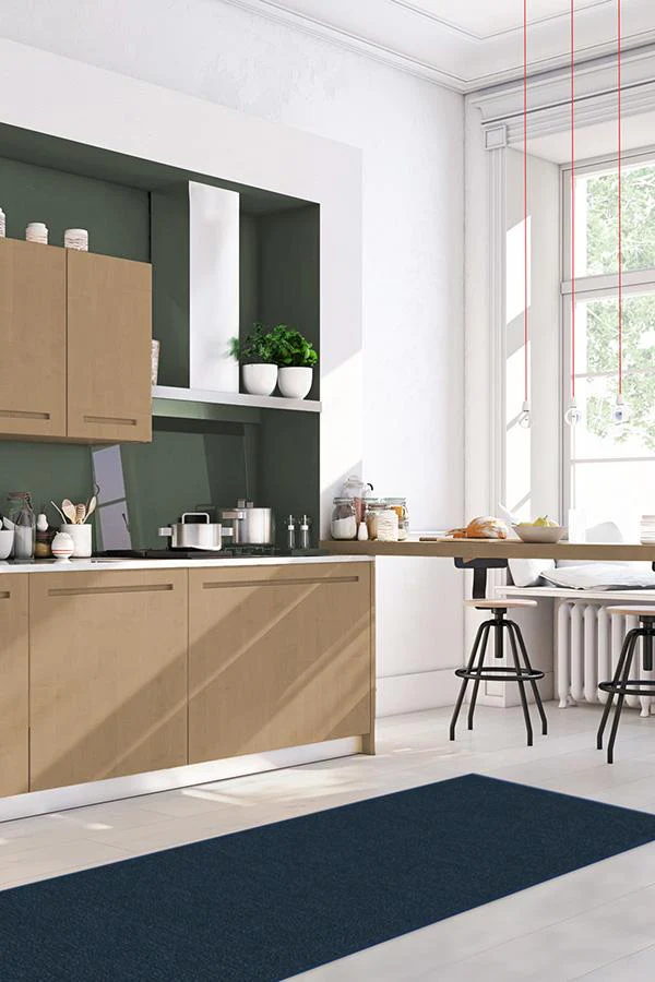 Heathered Solid Navy Rug