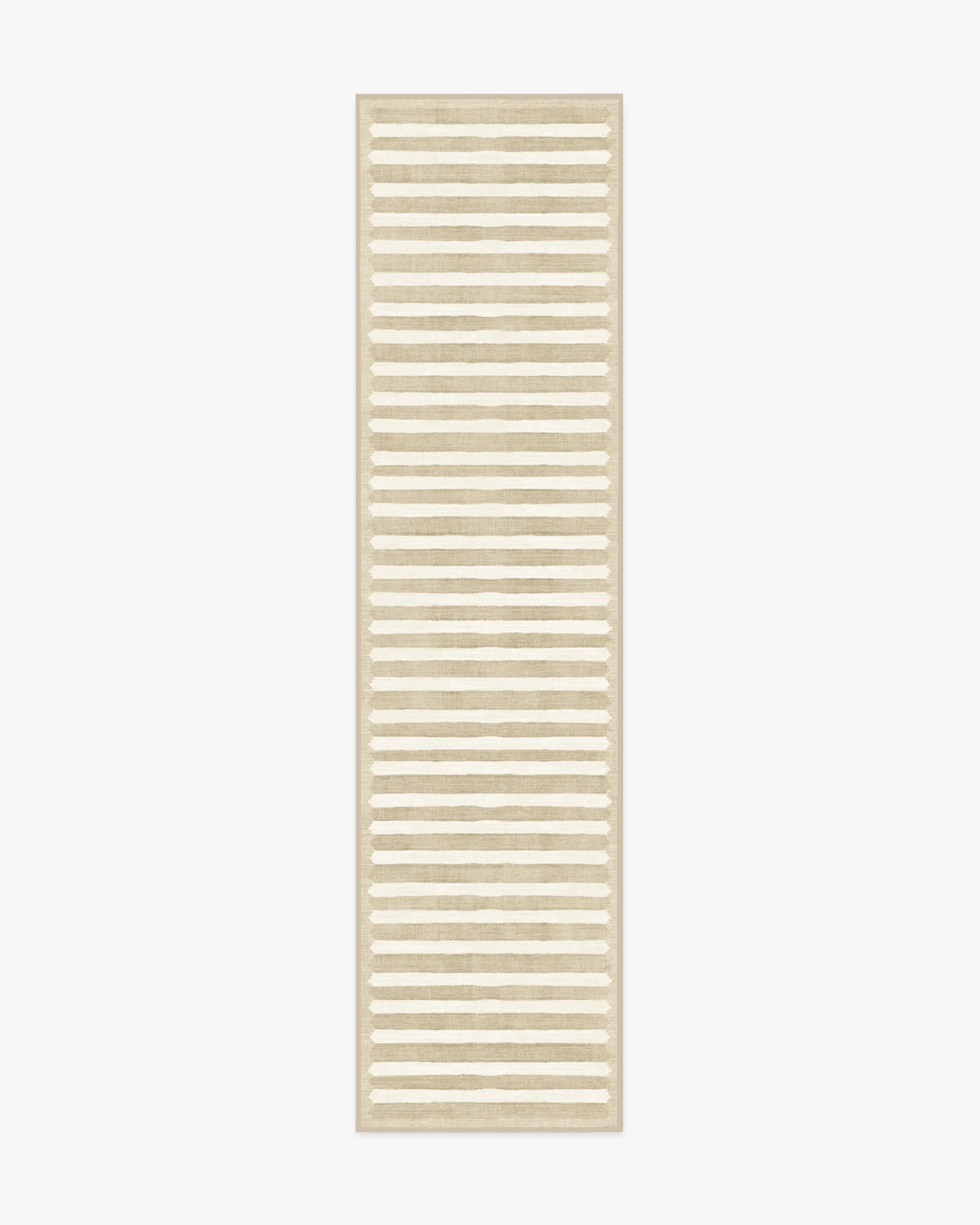 Elin Stripe Latte Cream Flatwoven Rug by goop