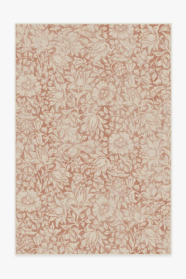 Mallow Rust Flatwoven Rug by Morris & Co.
