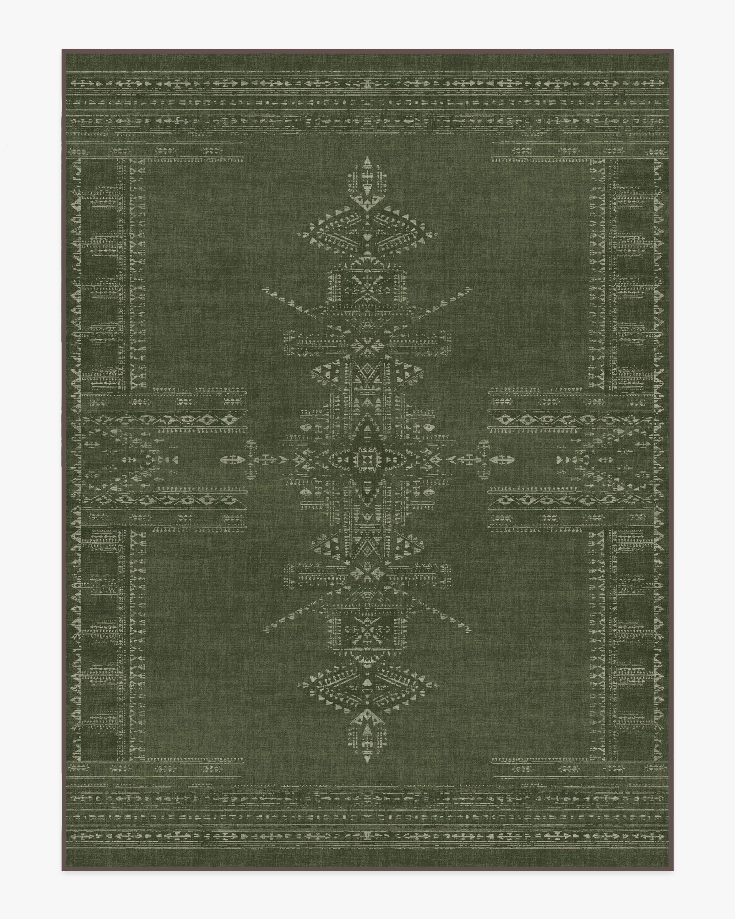 Amira Green Flatwoven Rug by Martyn Lawrence Bullard