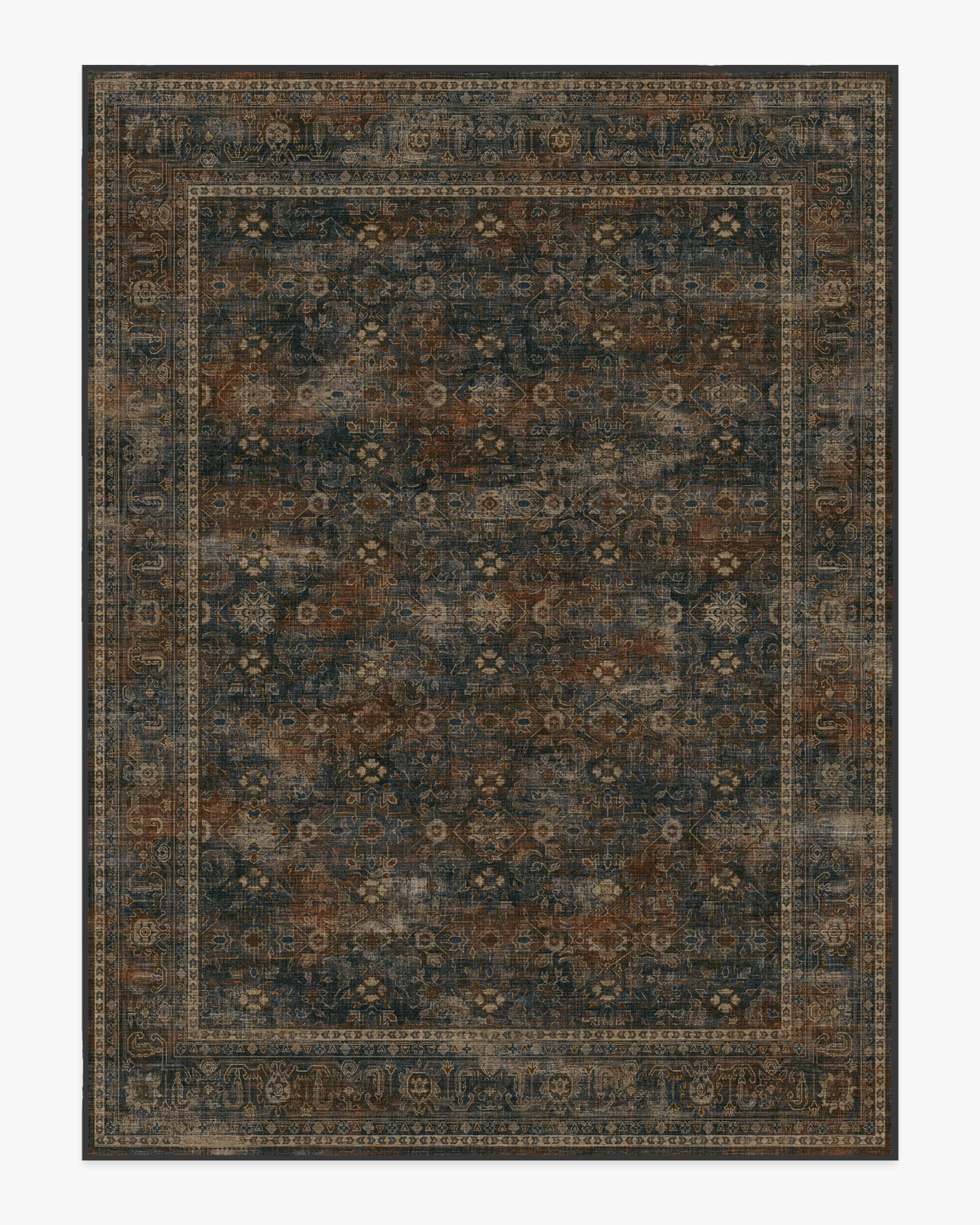 Ophelia Navy & Redwood Rug