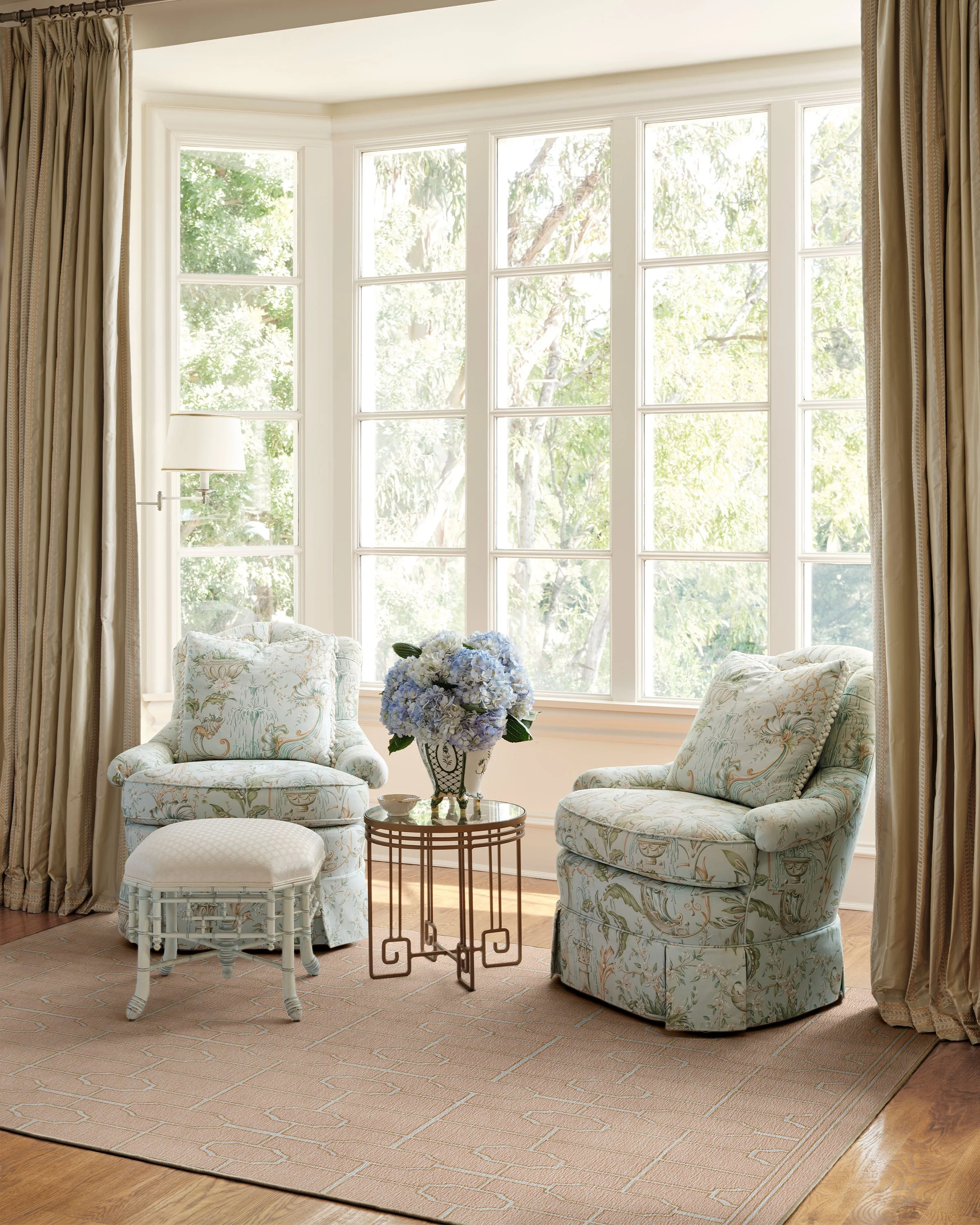 Diana Trellis Rose Gold Rug by The Hiltons
