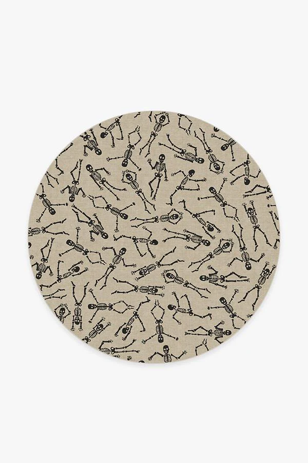 Bone Dance White Flatwoven Rug
