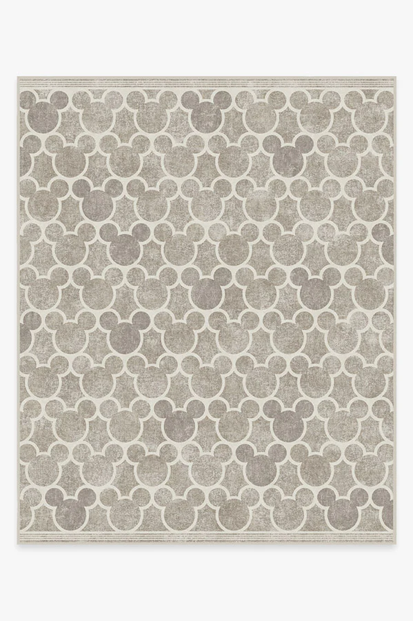 Mickey Trellis Ash Grey Flatwoven Rug
