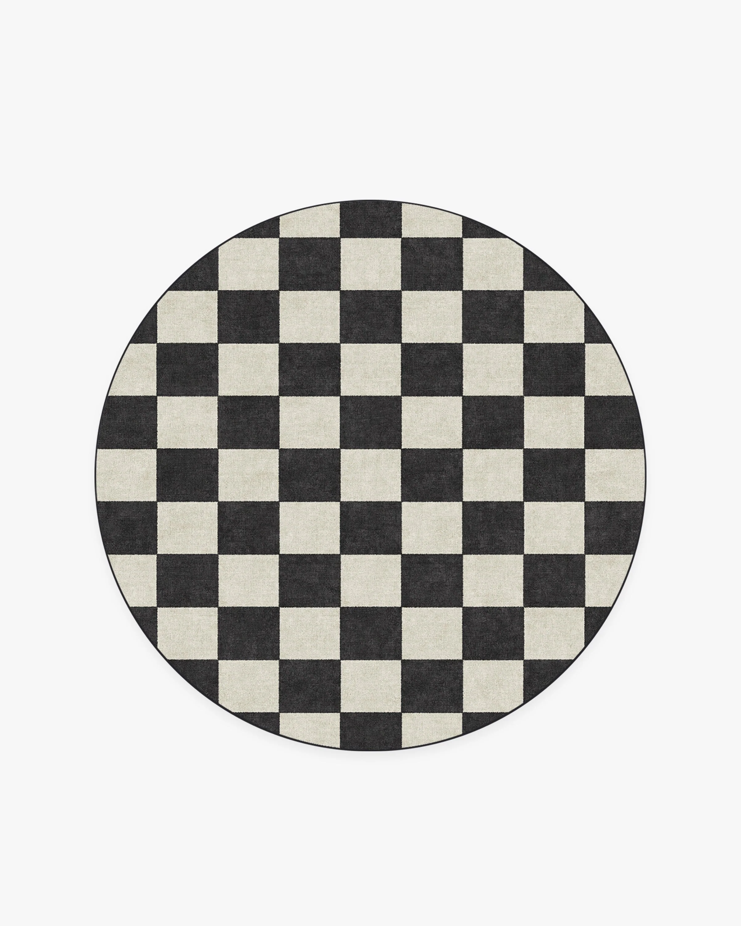 Jaque Checkered Black Rug