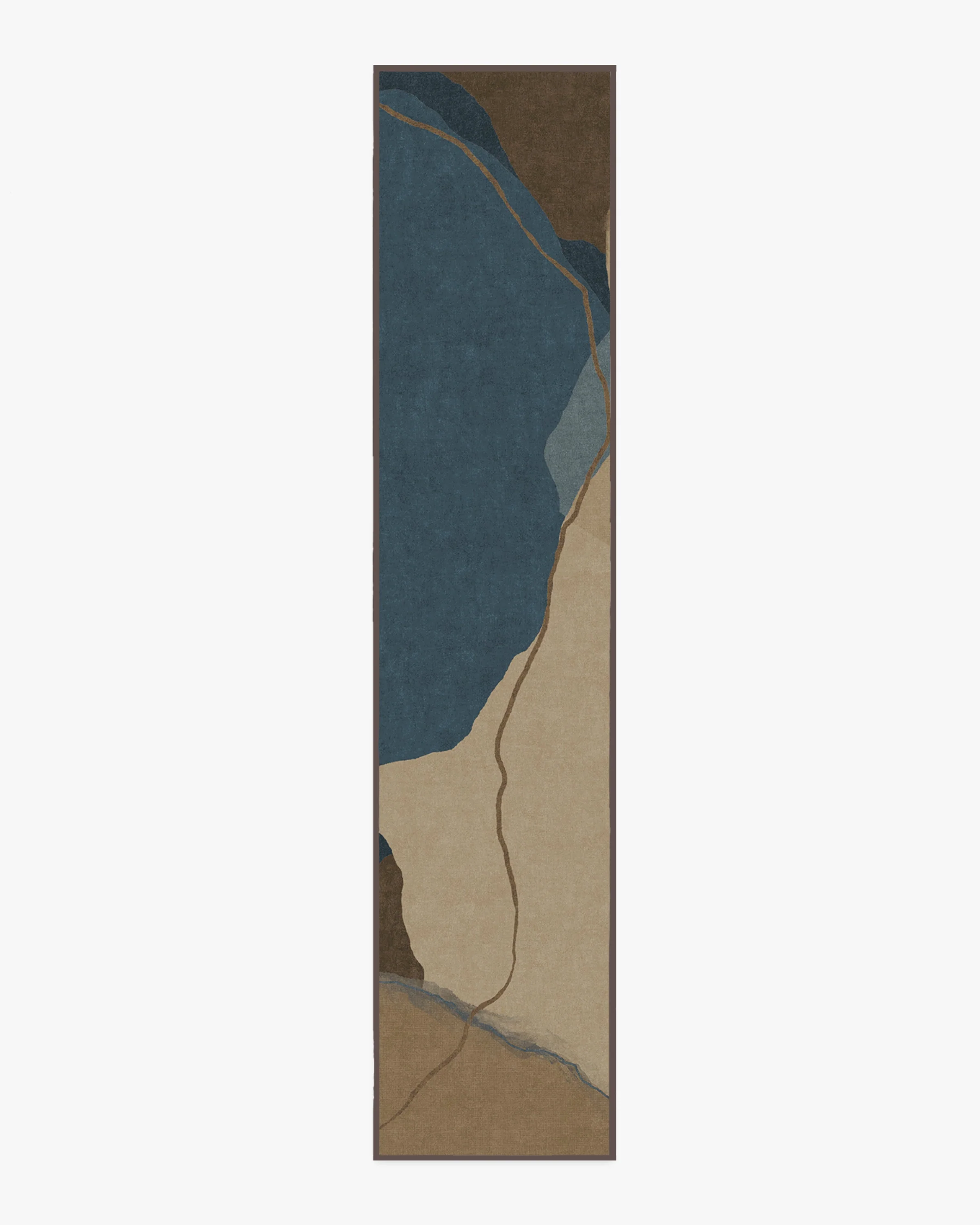 Loire Natural Denim Blue Flatwoven Rug by Nina Takesh