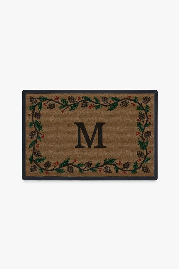 Winter Woods Monogram Doormat