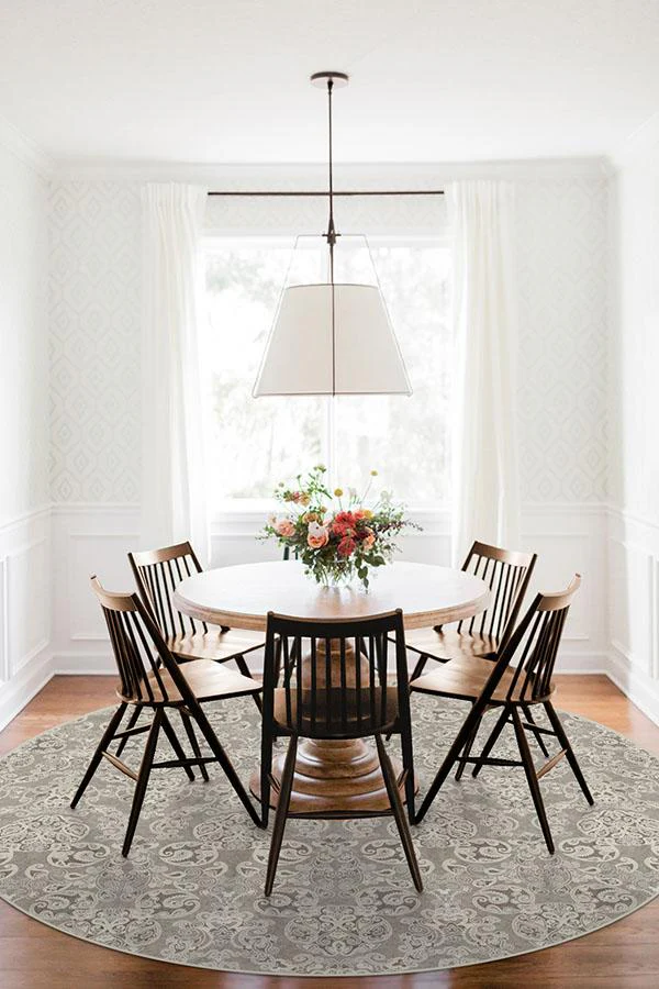Mickey Damask Stone Rug