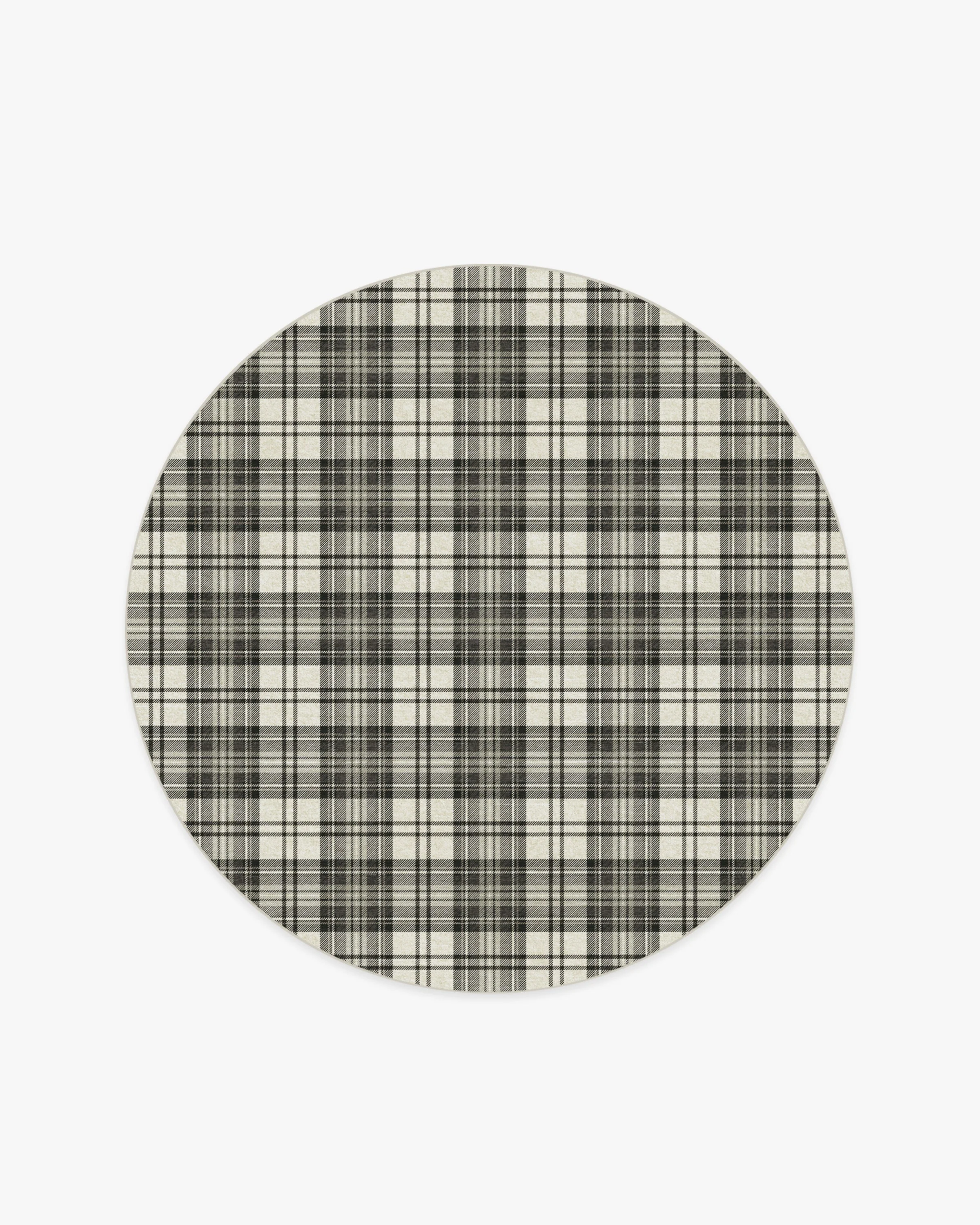 Dress Stewart Tartan Black & Ivory Rug
