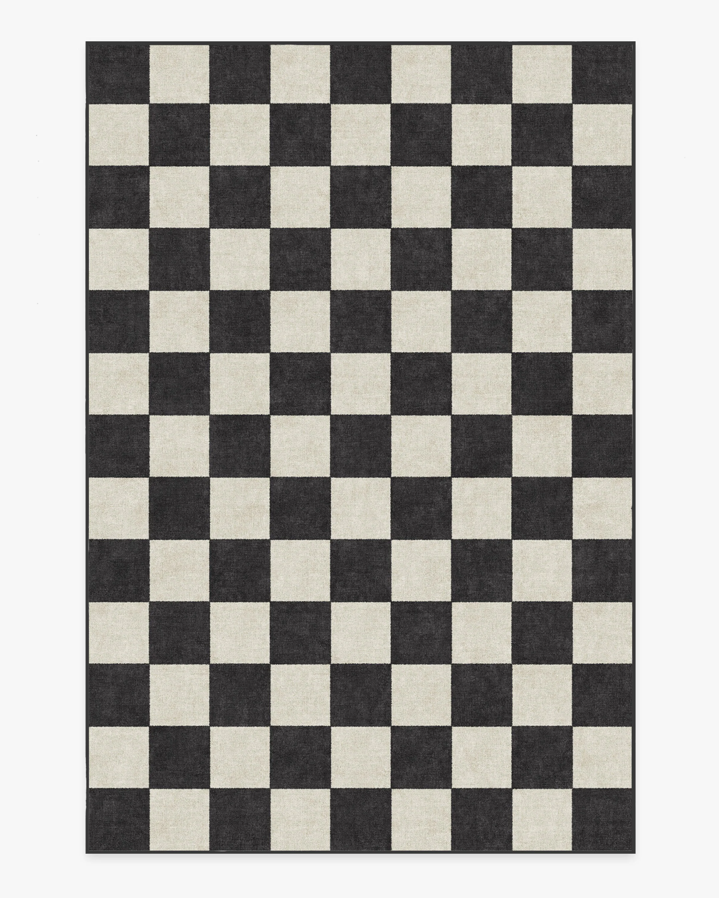 Jaque Checkered Black Flatwoven Rug