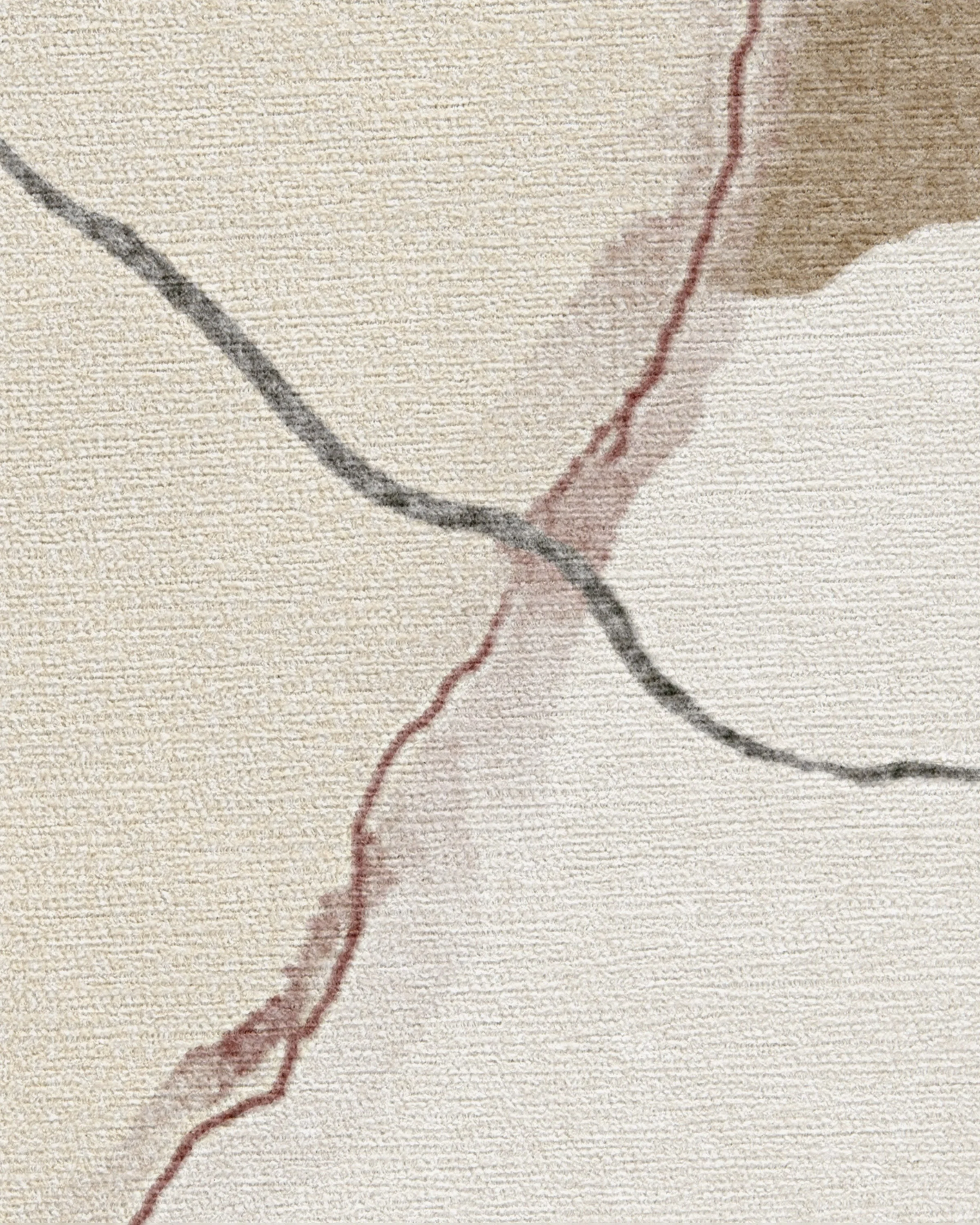 Loire Ivory Quartz Flatwoven Rug by Nina Takesh