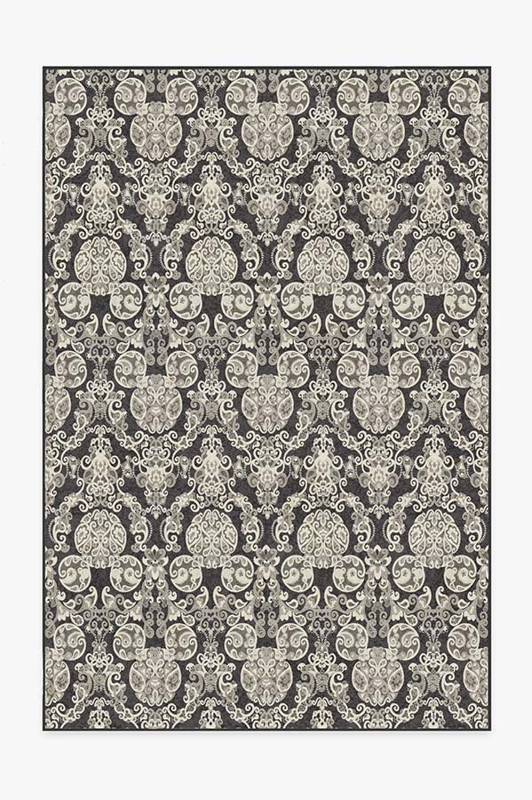 Mickey Damask Charcoal Rug