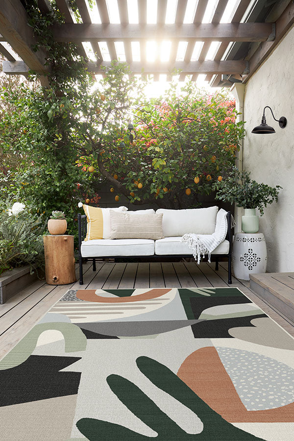 Medley Desert Sage Outdoor Rug