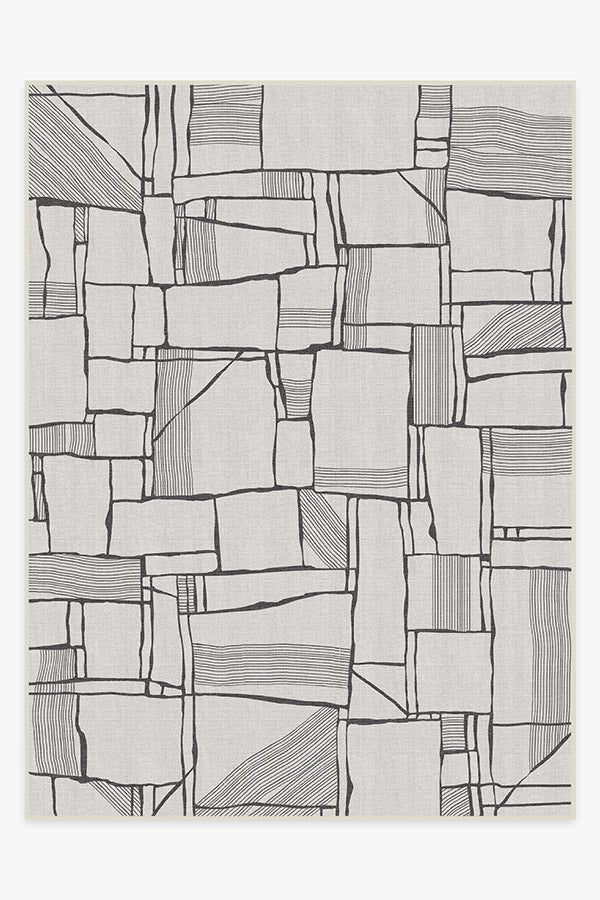 Rune Black & Ivory Outdoor Rug