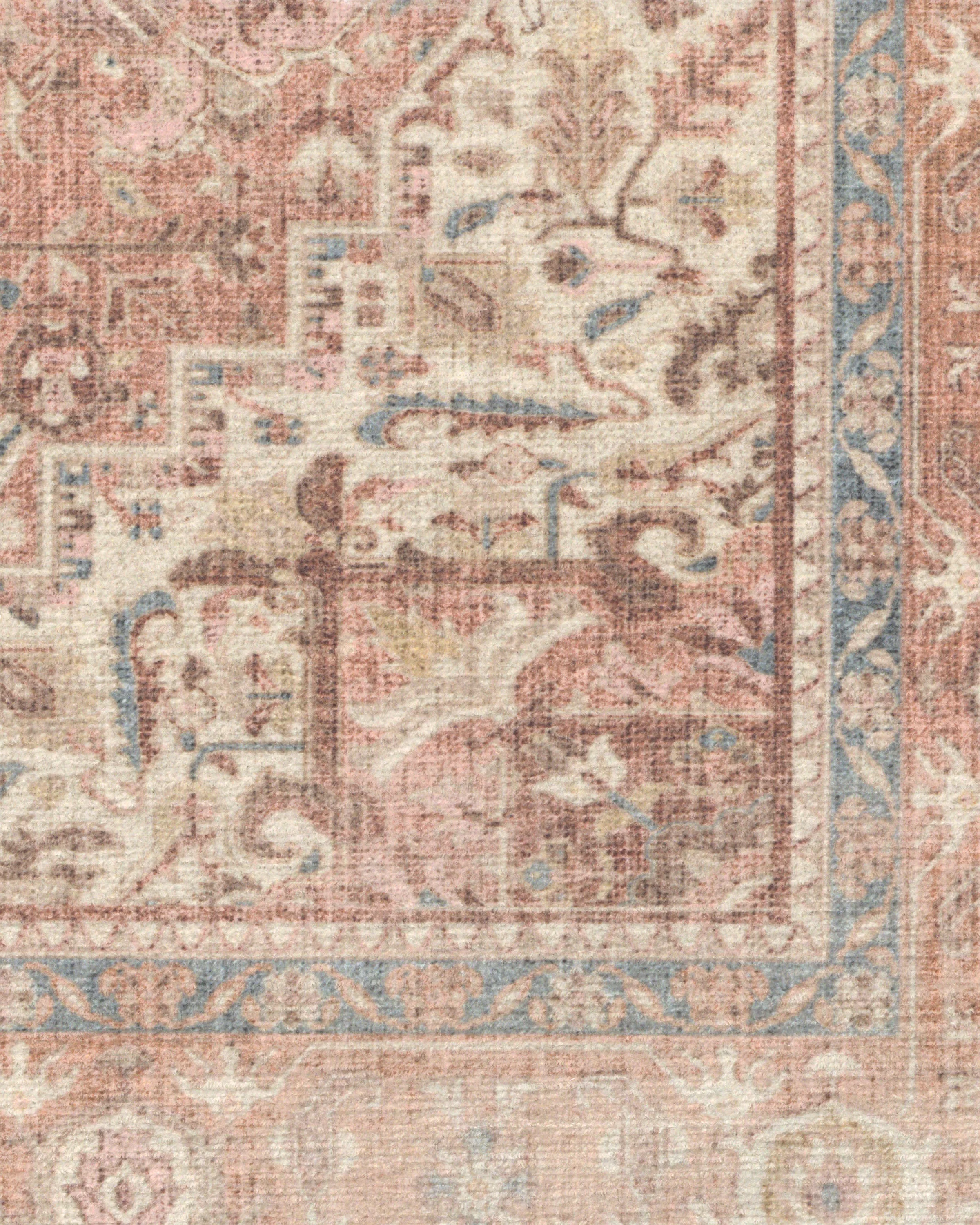 Kamran Rose Flatwoven Rug