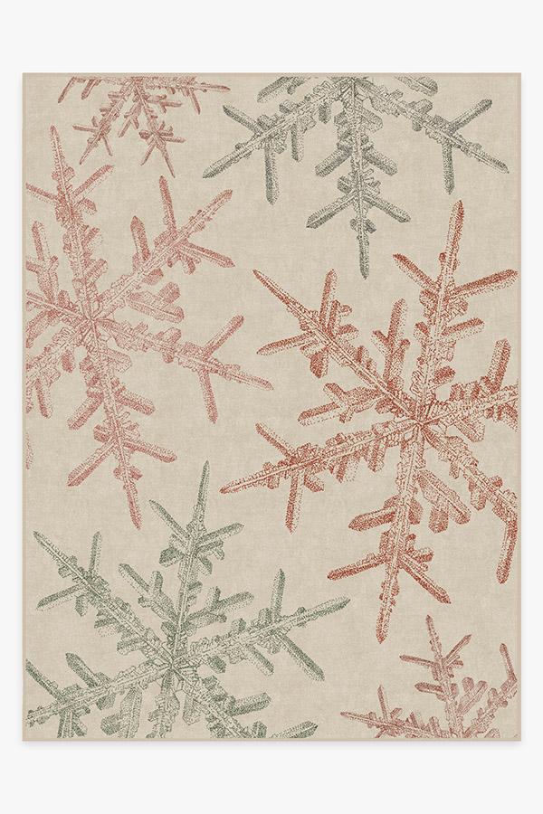 Snowflake Creme Flatwoven Rug