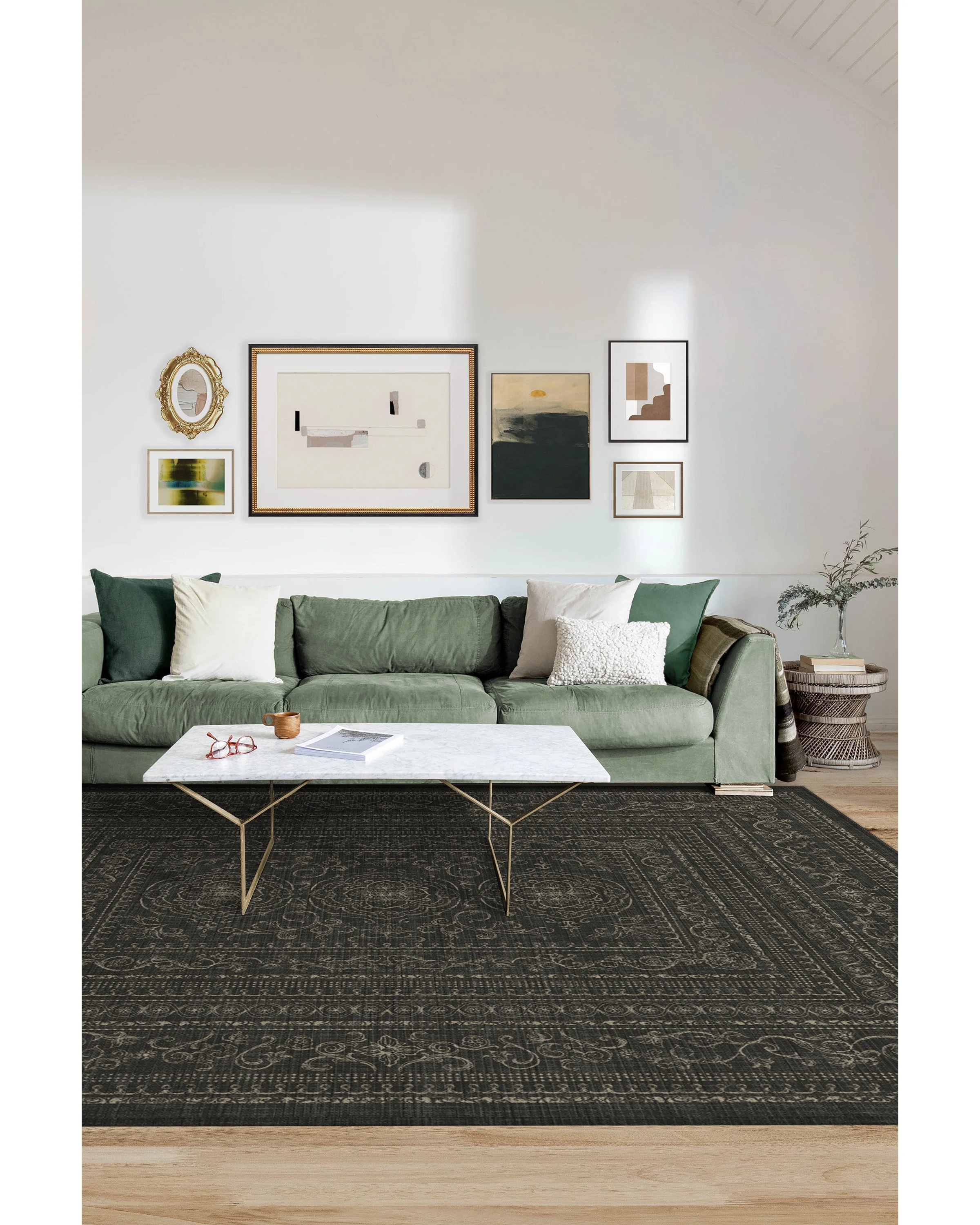 Gisele Soft Black Rug