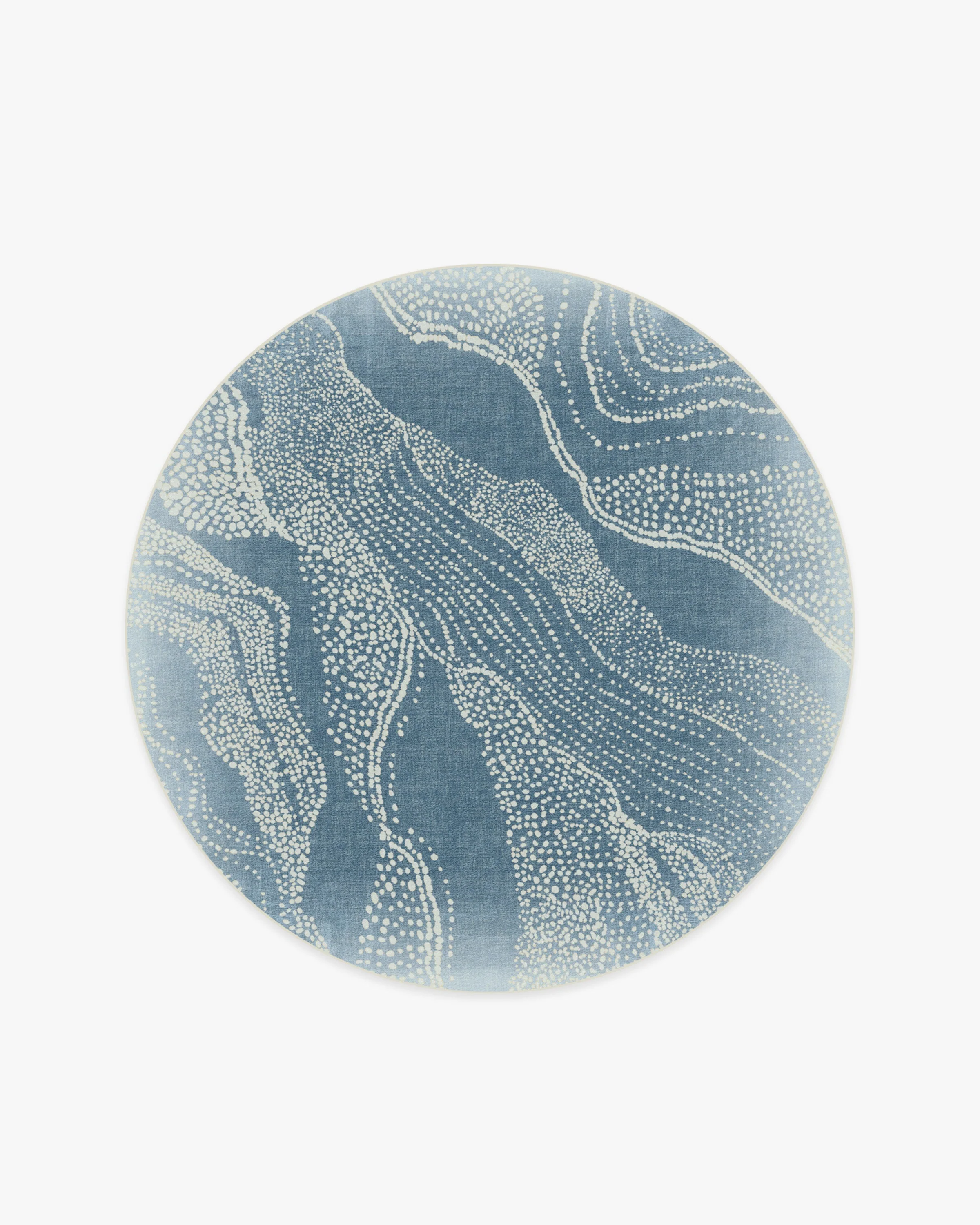 Adorned Soft Blue Rug by Malene Barnett