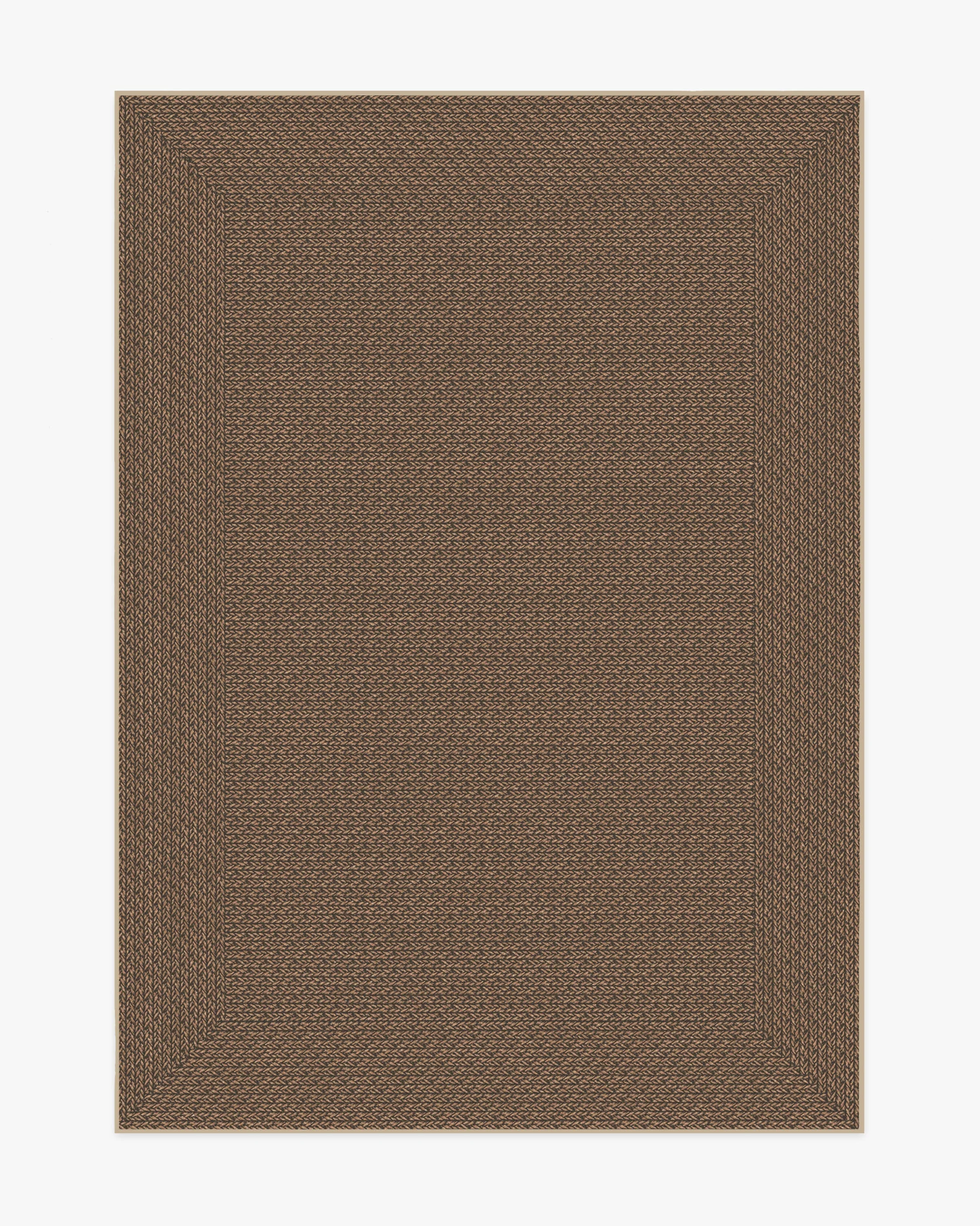 Border Braid Sand Re-Jute Rug