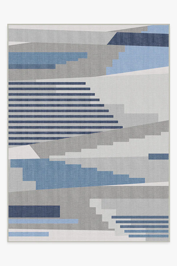 Tropea Grey & Blue Outdoor Rug