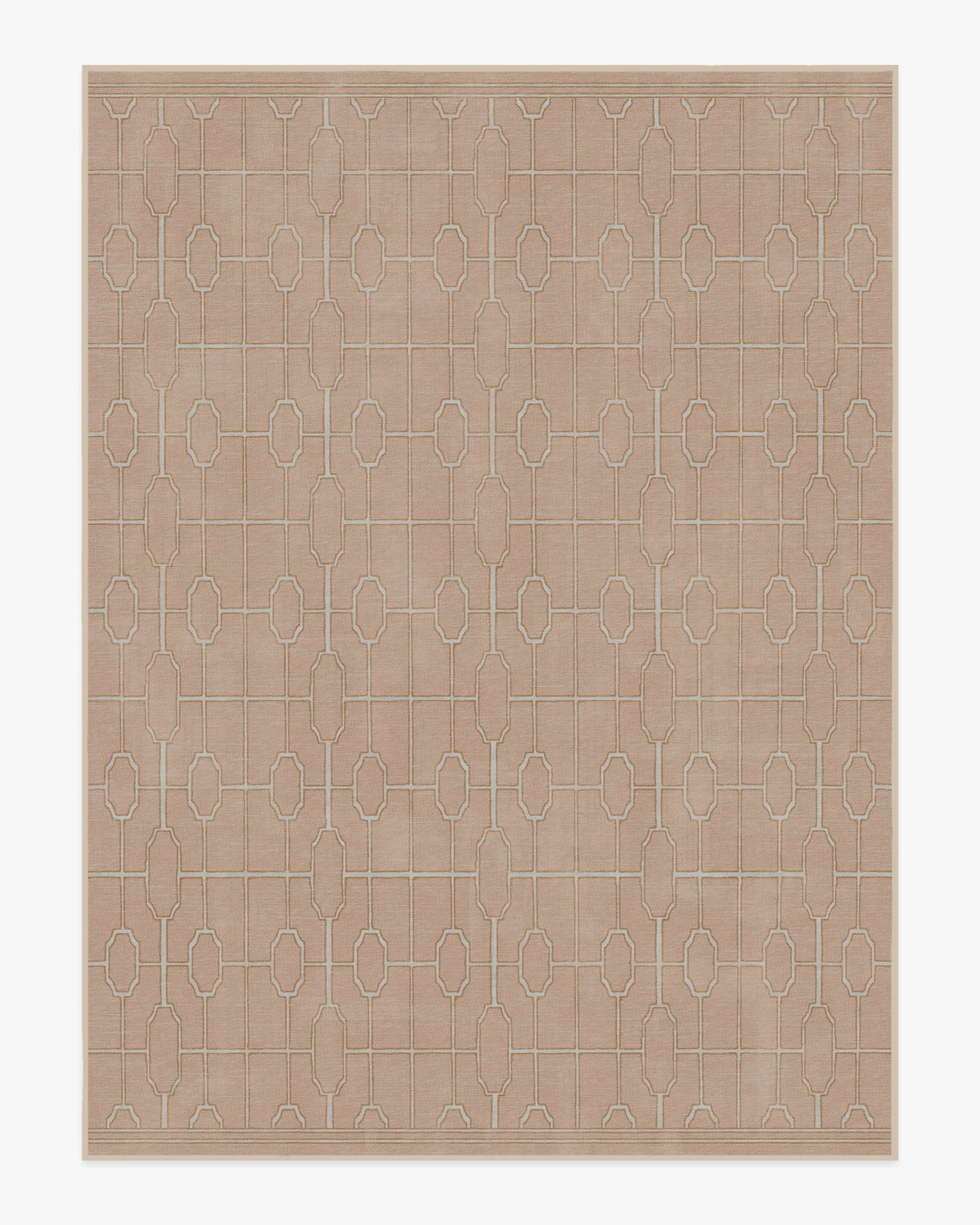 Diana Trellis Rose Gold Rug by The Hiltons