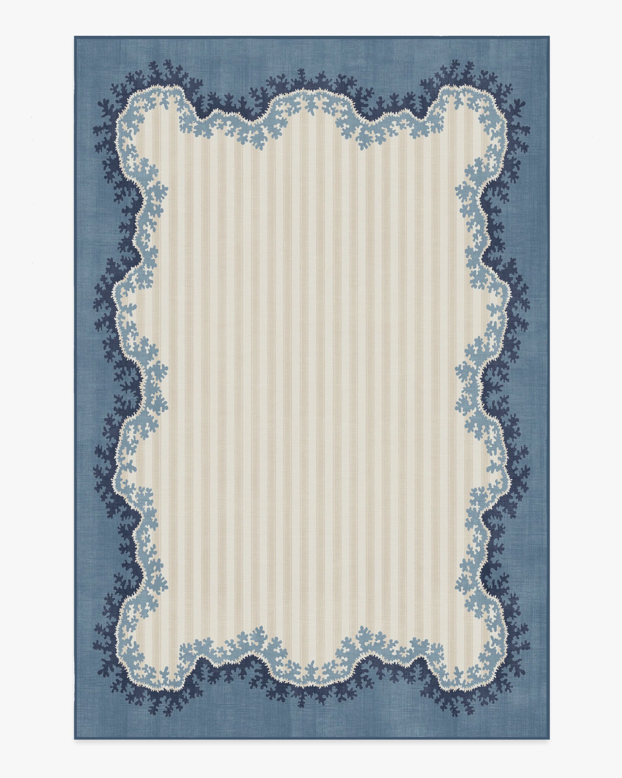 Oxbow Indigo Flatwoven Rug by Sanderson