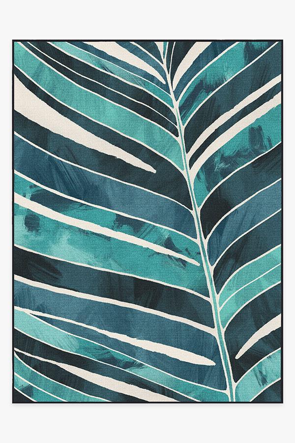 Ombra Teal Outdoor Rug