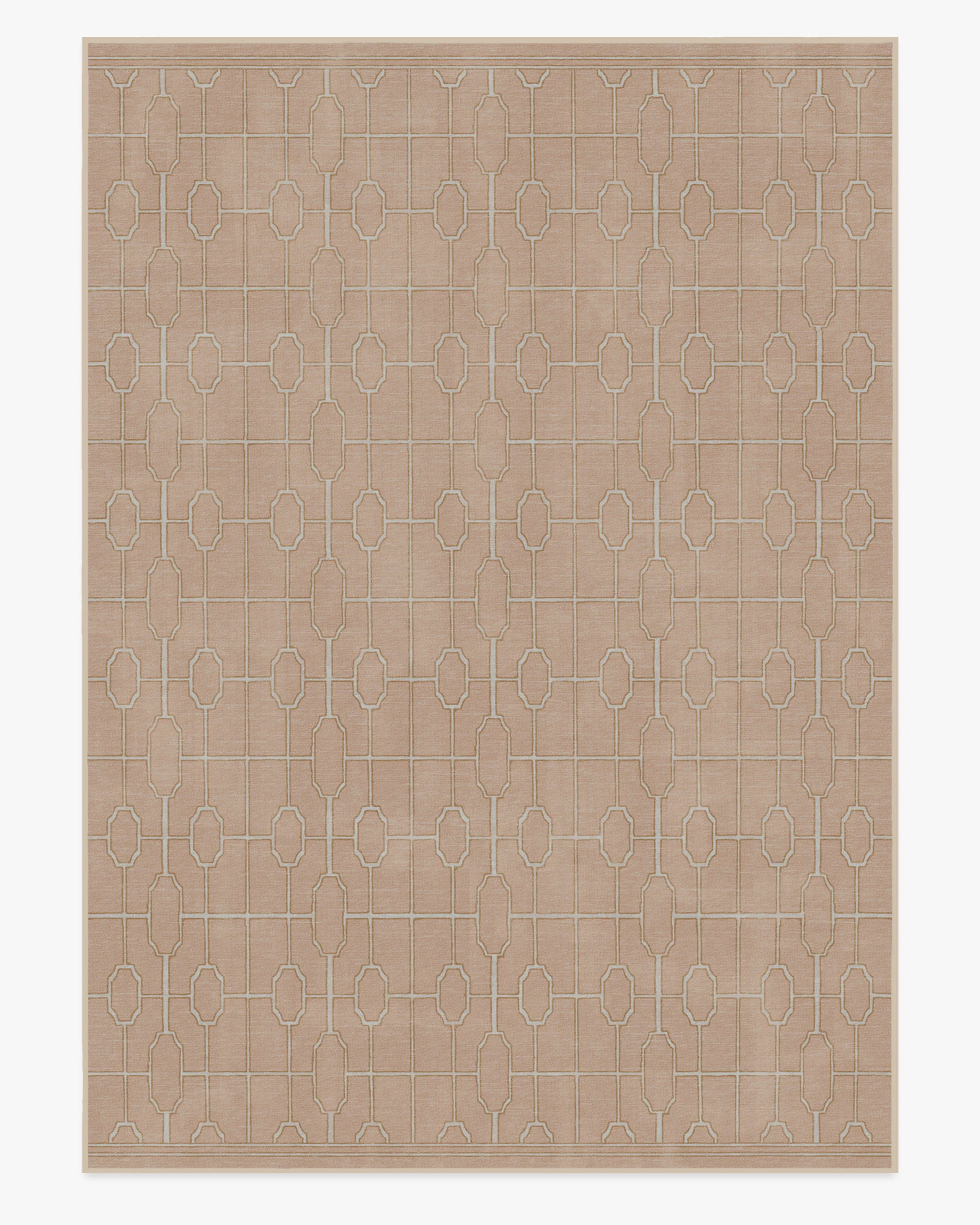 Diana Trellis Rose Gold Rug by The Hiltons