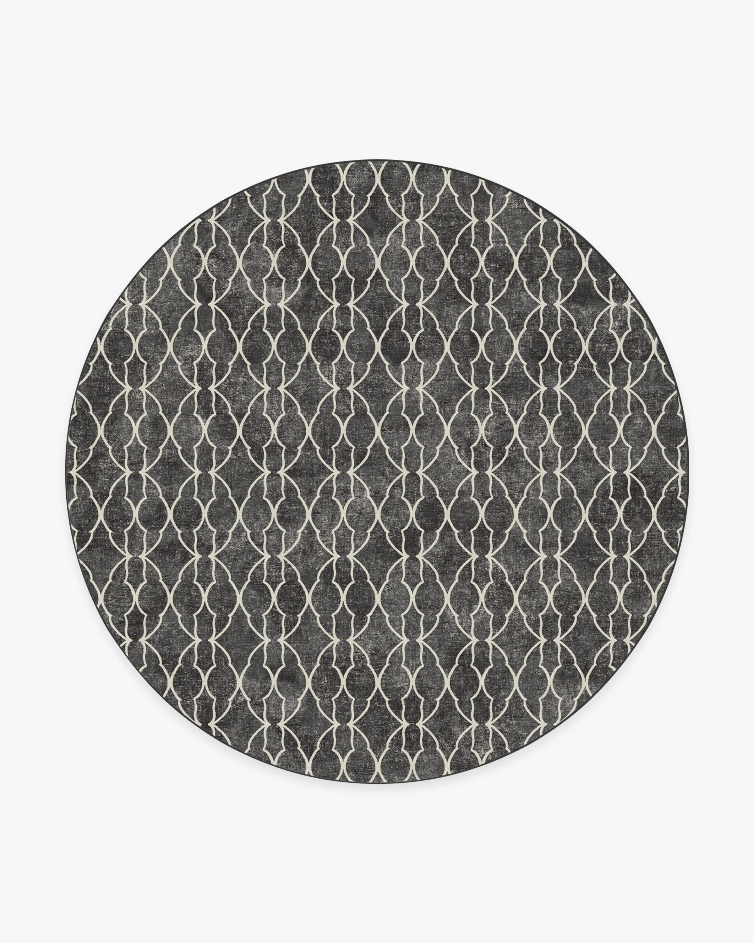 Grogu™ Trellis Black Flatwoven Rug
