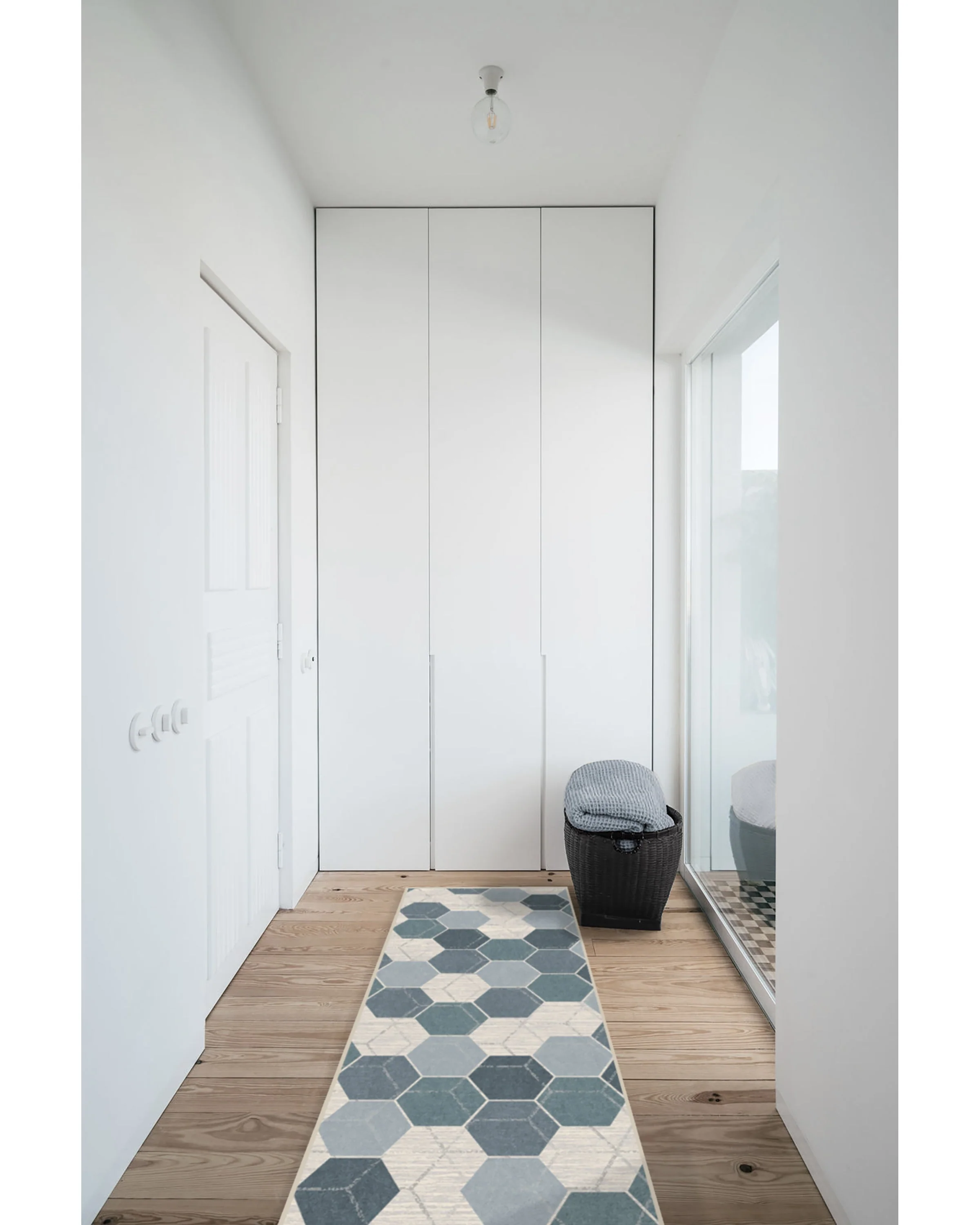 Prisma Slate Blue Flatwoven Rug