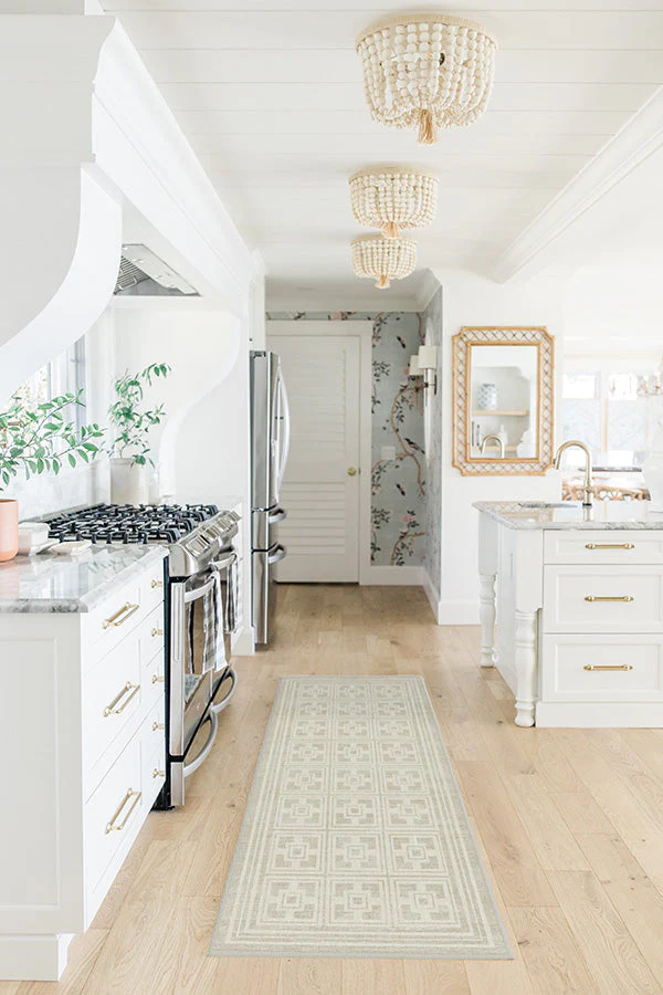 Palm Springs Ivory Stone Rug by Gray Malin