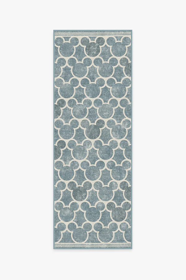 Mickey Trellis Slate Flatwoven Rug